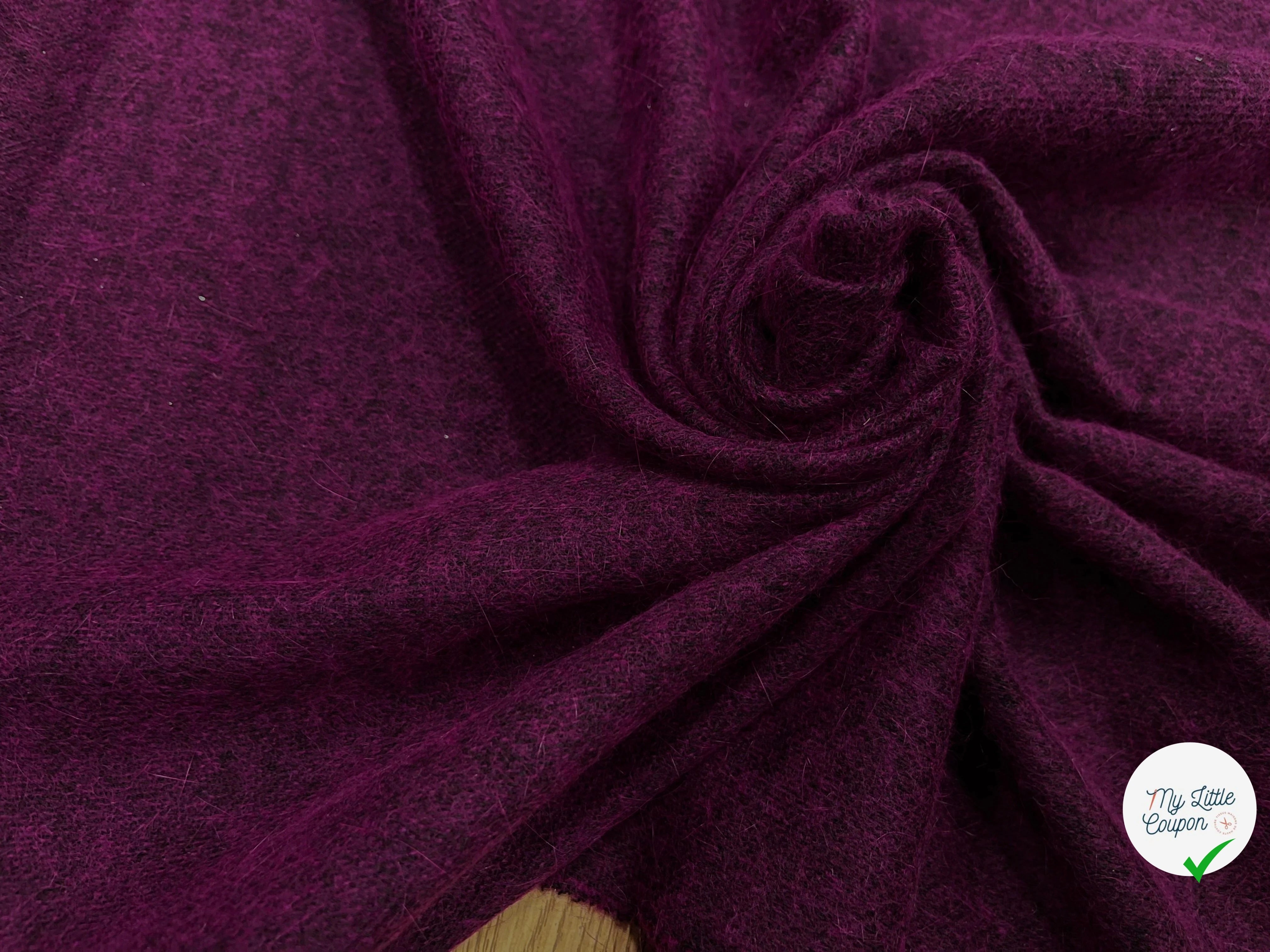 JERSEY DE LAINE LÉGER VIOLET 95% LAINE - My Little Coupon