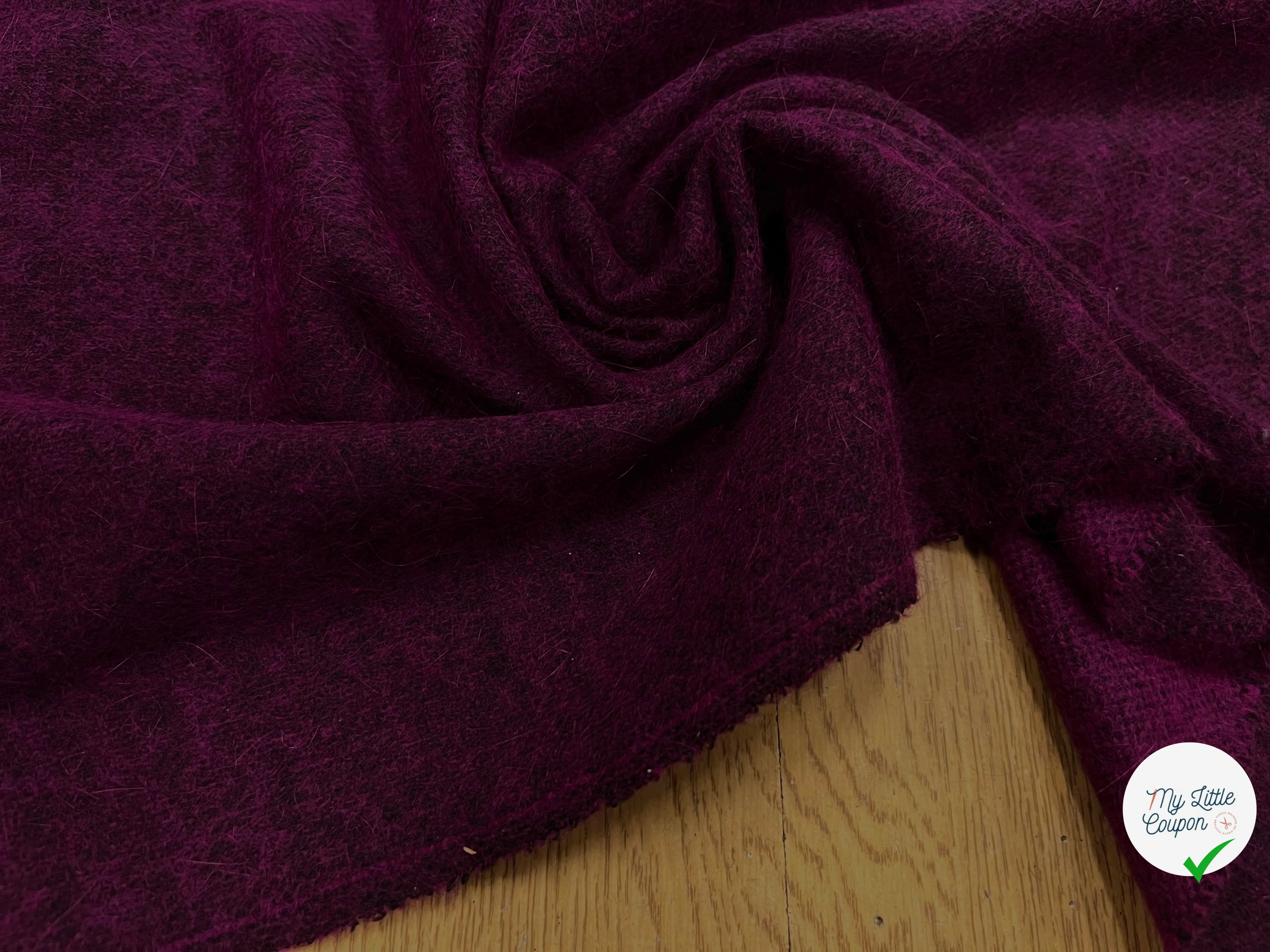 JERSEY DE LAINE LÉGER VIOLET 95% LAINE - My Little Coupon