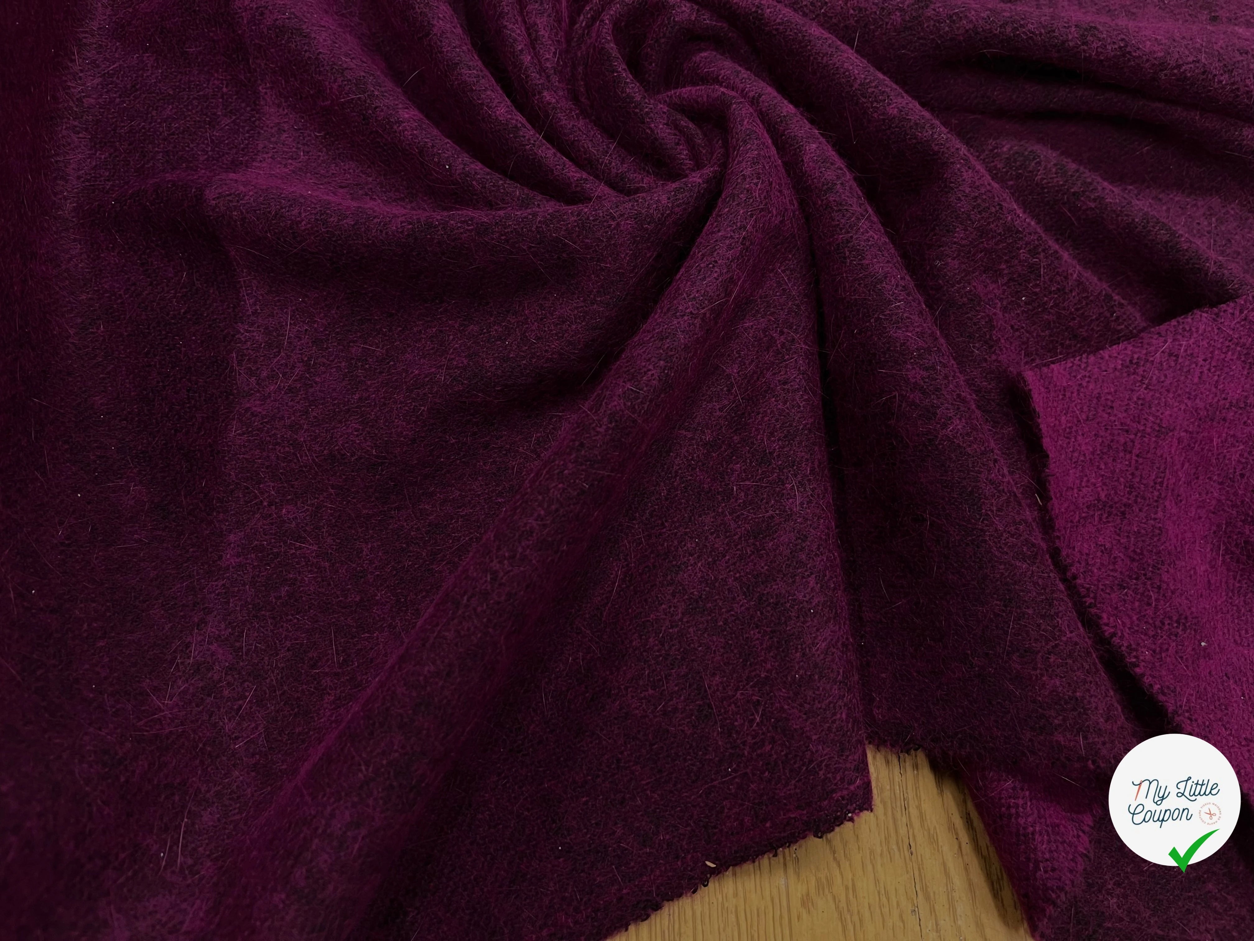 JERSEY DE LAINE LÉGER VIOLET 95% LAINE - My Little Coupon