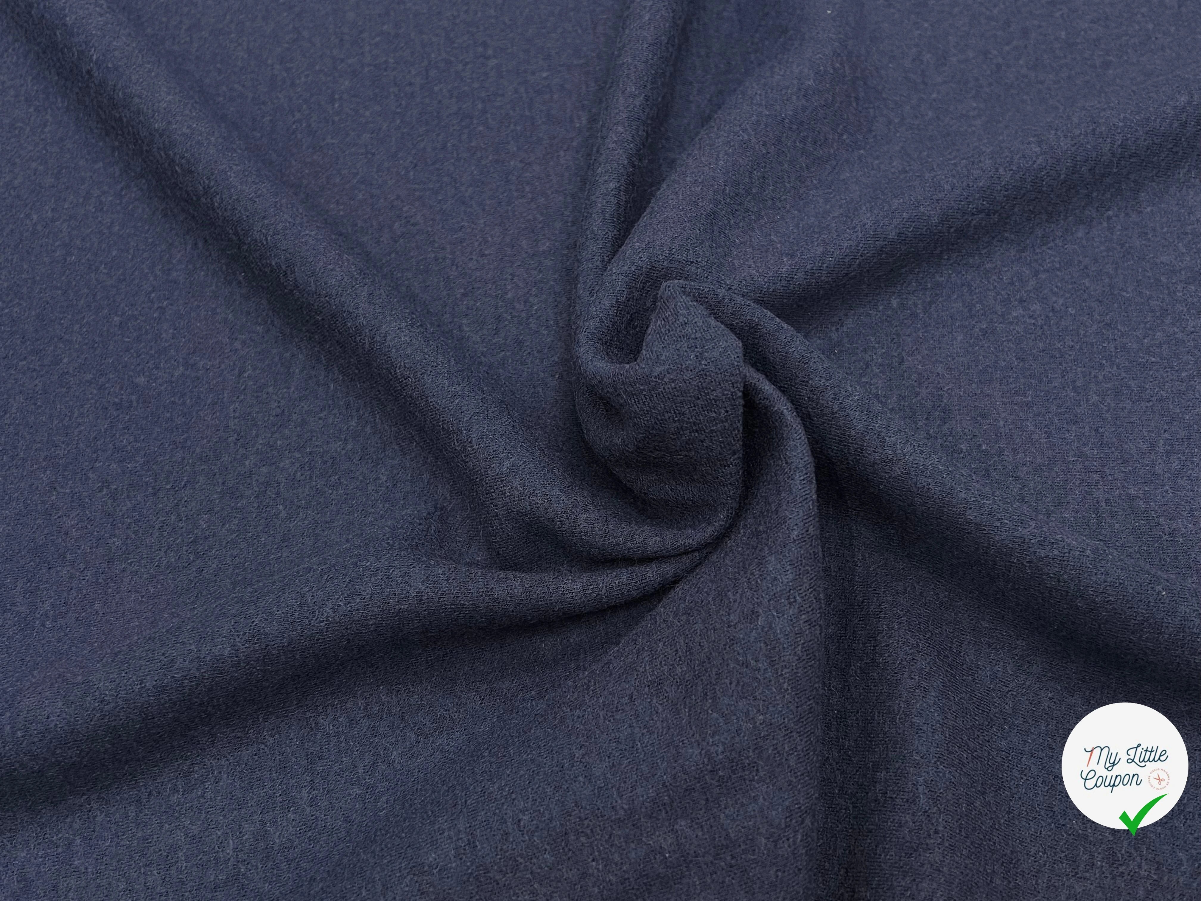 JERSEY DE LAINE LOURD BLEU MARRINE 100% LAINE - My Little Coupon