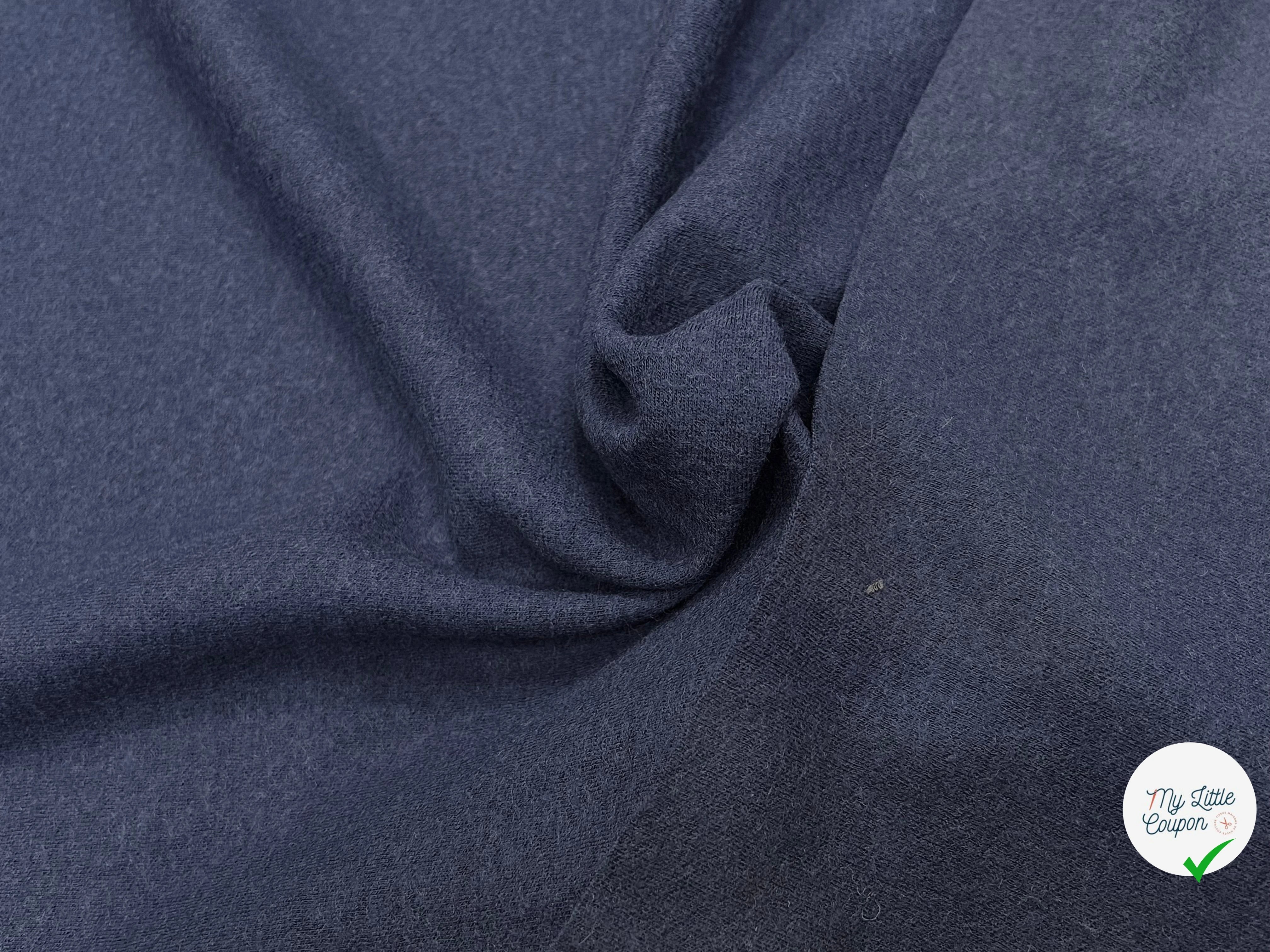 JERSEY DE LAINE LOURD BLEU MARRINE 100% LAINE - My Little Coupon