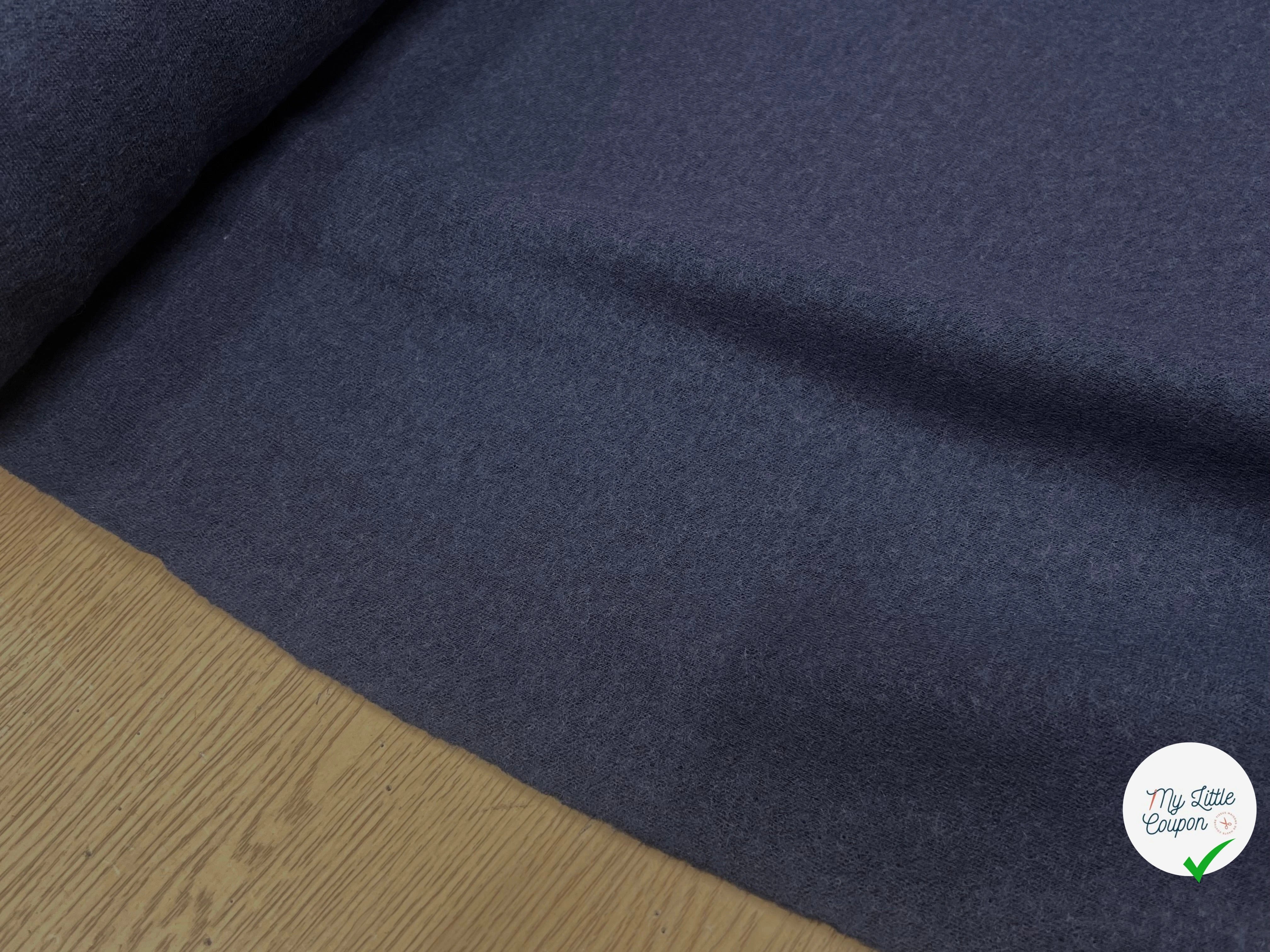 JERSEY DE LAINE LOURD BLEU MARRINE 100% LAINE - My Little Coupon