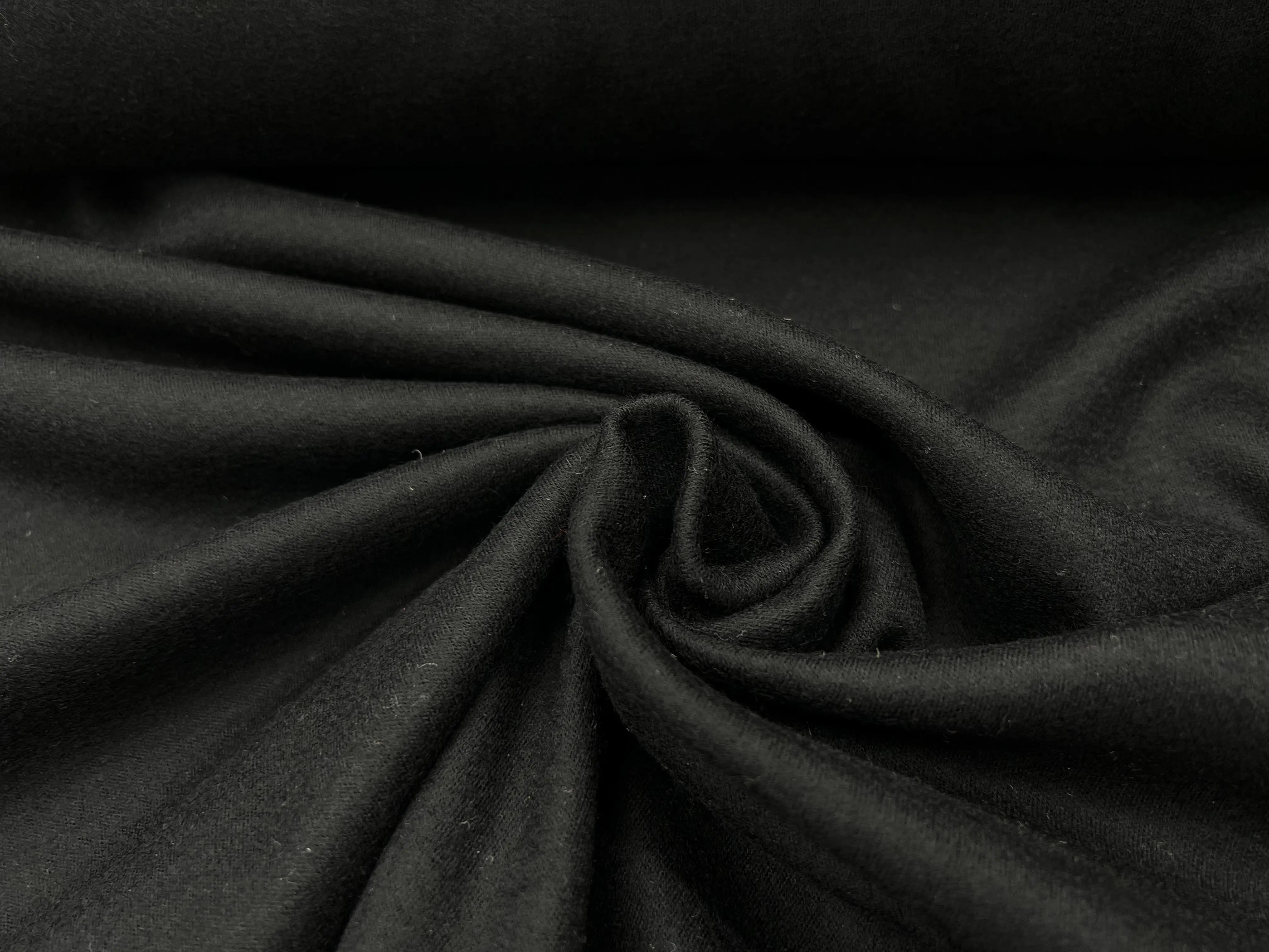 JERSEY DE LAINE NOIR - coupon de tissu de 2 mètres - My Little Coupon - tissu - coudre