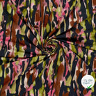 Jersey de viscose abstrait fuchsia