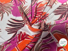 JERSEY DE VISCOSE TISSU IMPRIMÉ ABSTRAIT FUCHSIA - My Little Coupon