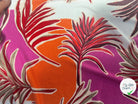 JERSEY DE VISCOSE TISSU IMPRIMÉ ABSTRAIT FUCHSIA - My Little Coupon