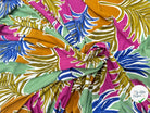 JERSEY DE VISCOSE TISSU IMPRIMÉ ABSTRAIT VERT - My Little Coupon