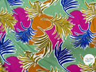 JERSEY DE VISCOSE TISSU IMPRIMÉ ABSTRAIT VERT - My Little Coupon