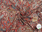 JERSEY EXTENSIBLE IMPRIMÉ MERVEILLES DU KASHMIR - My Little Coupon - tissu - coudre