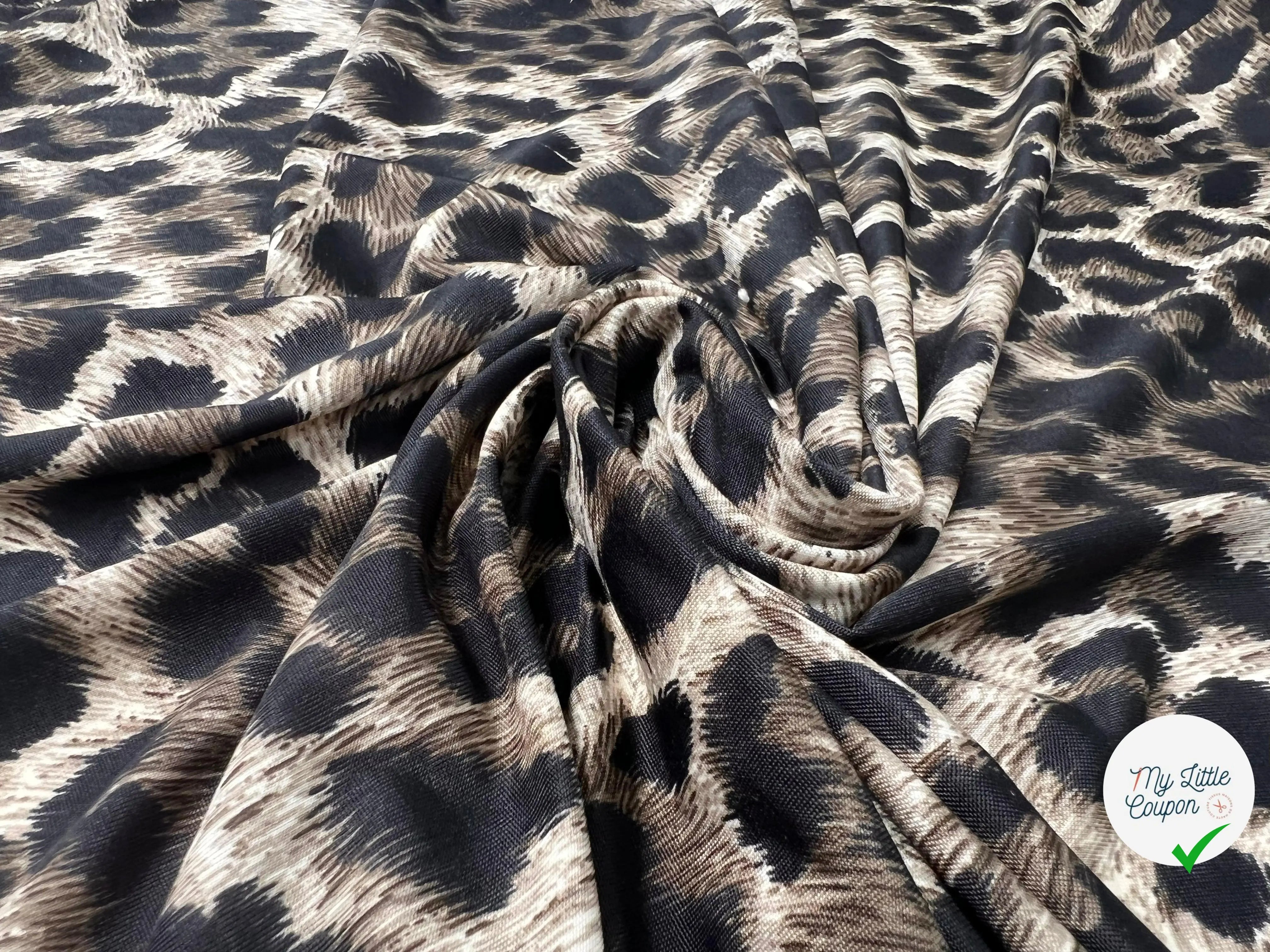 JERSEY FLUIDE IMPRIMÉ LÉOPARD - My Little Coupon - tissu - coudre