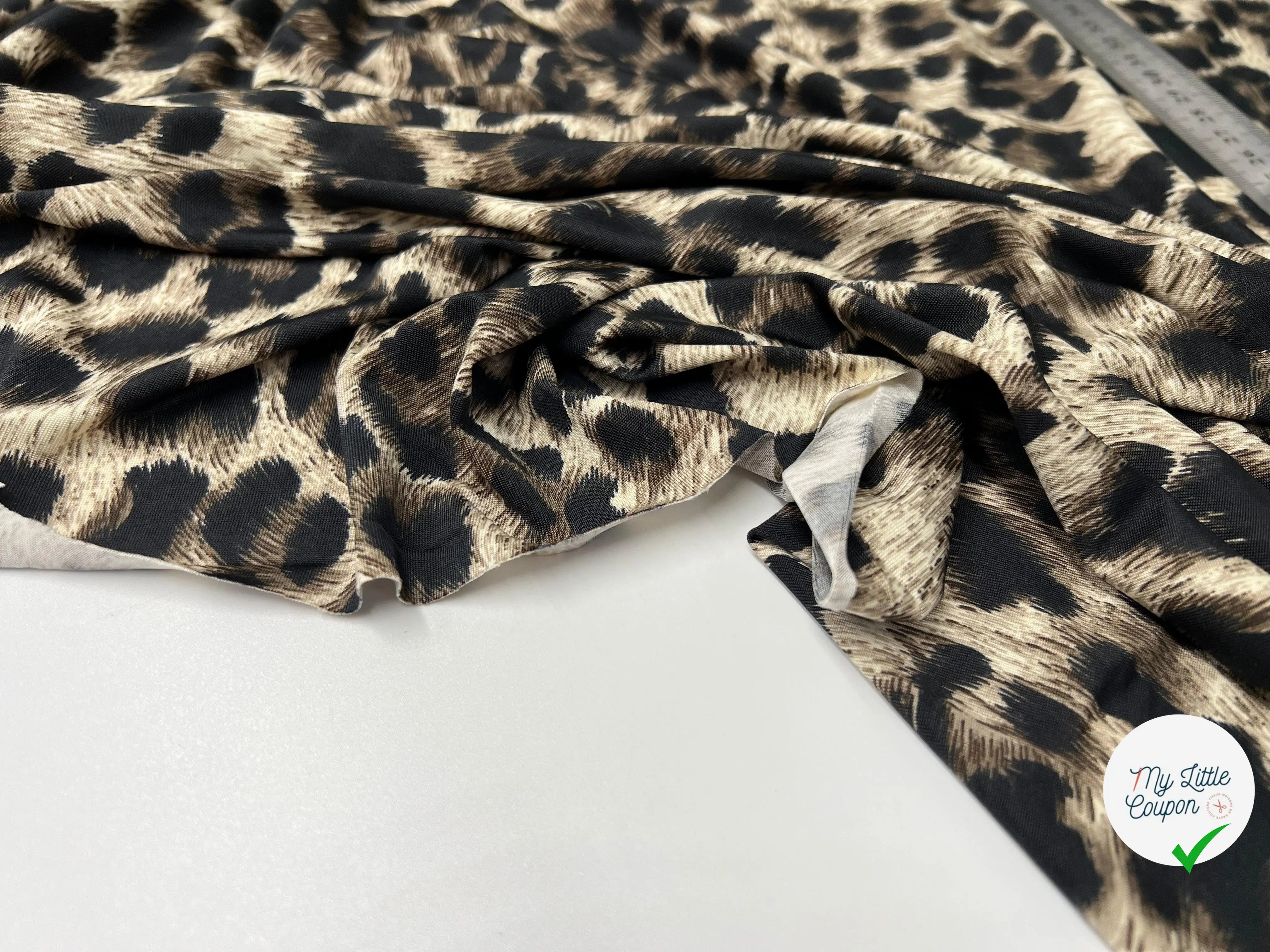 JERSEY FLUIDE IMPRIMÉ LÉOPARD - My Little Coupon - tissu - coudre