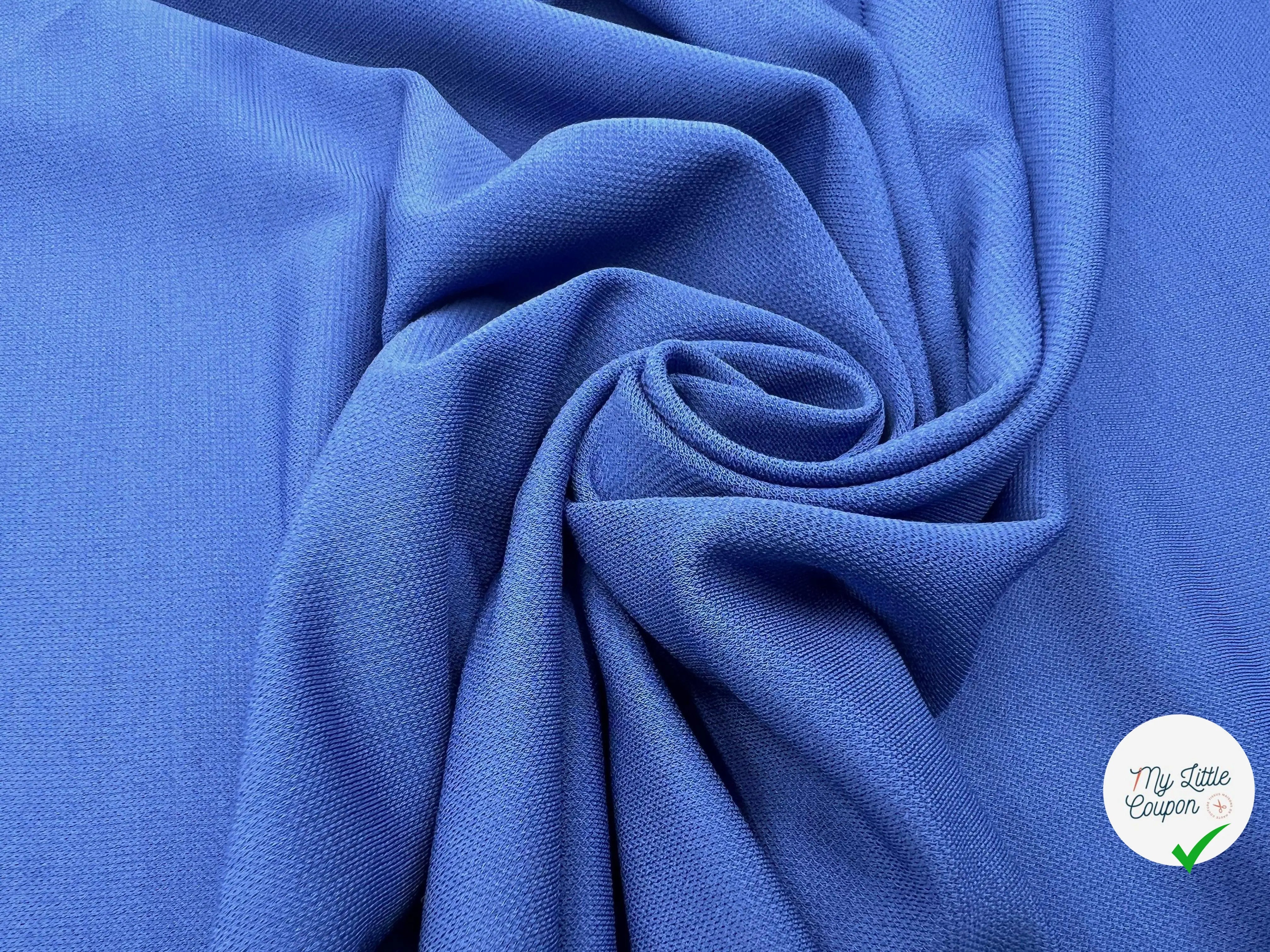 JERSEY FLUIDE VINTAGE BLUE - My Little Coupon - tissu - coudre