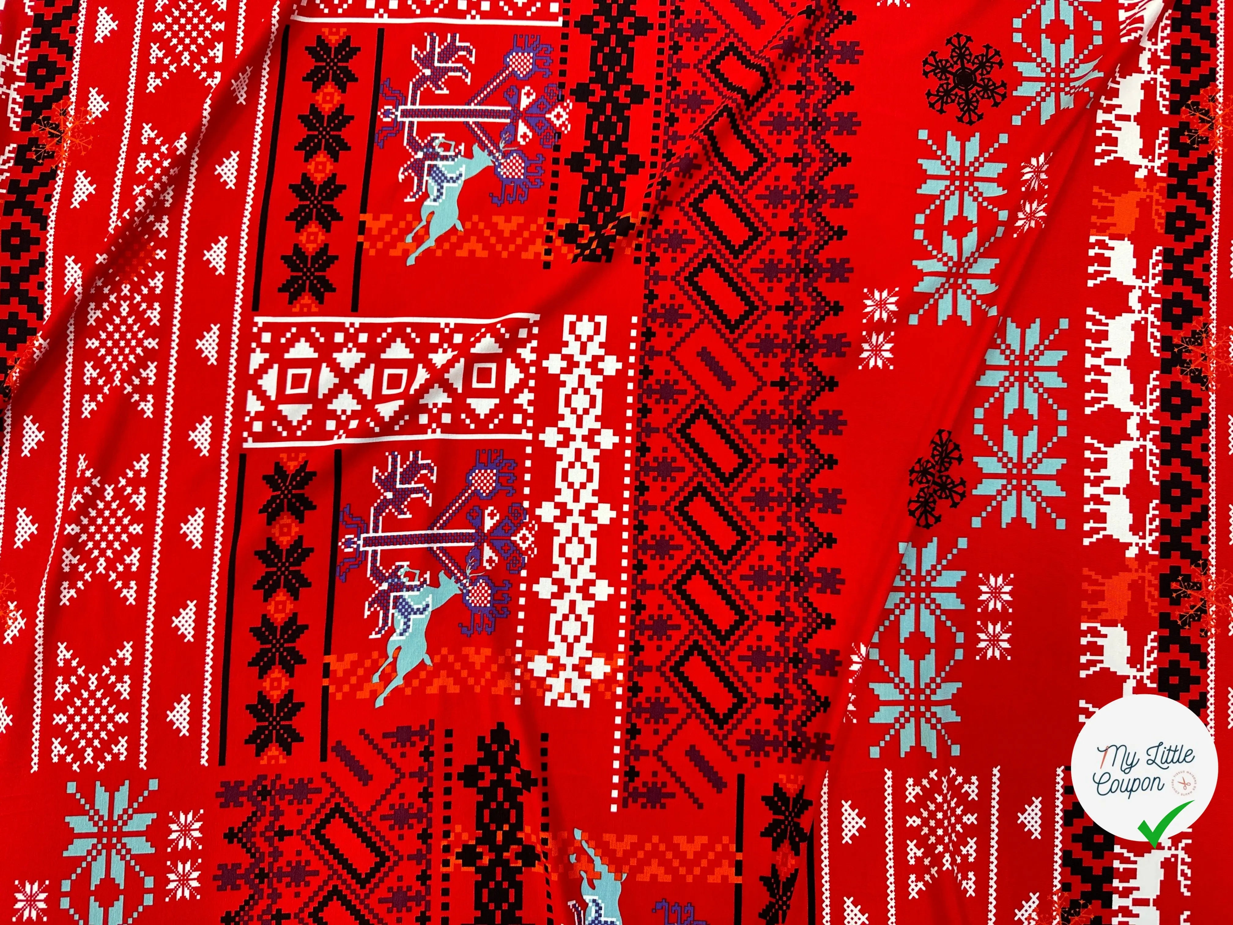 JERSEY FLUIDE VISCOSE HAPPY CHRISTMAS MLC INTERN