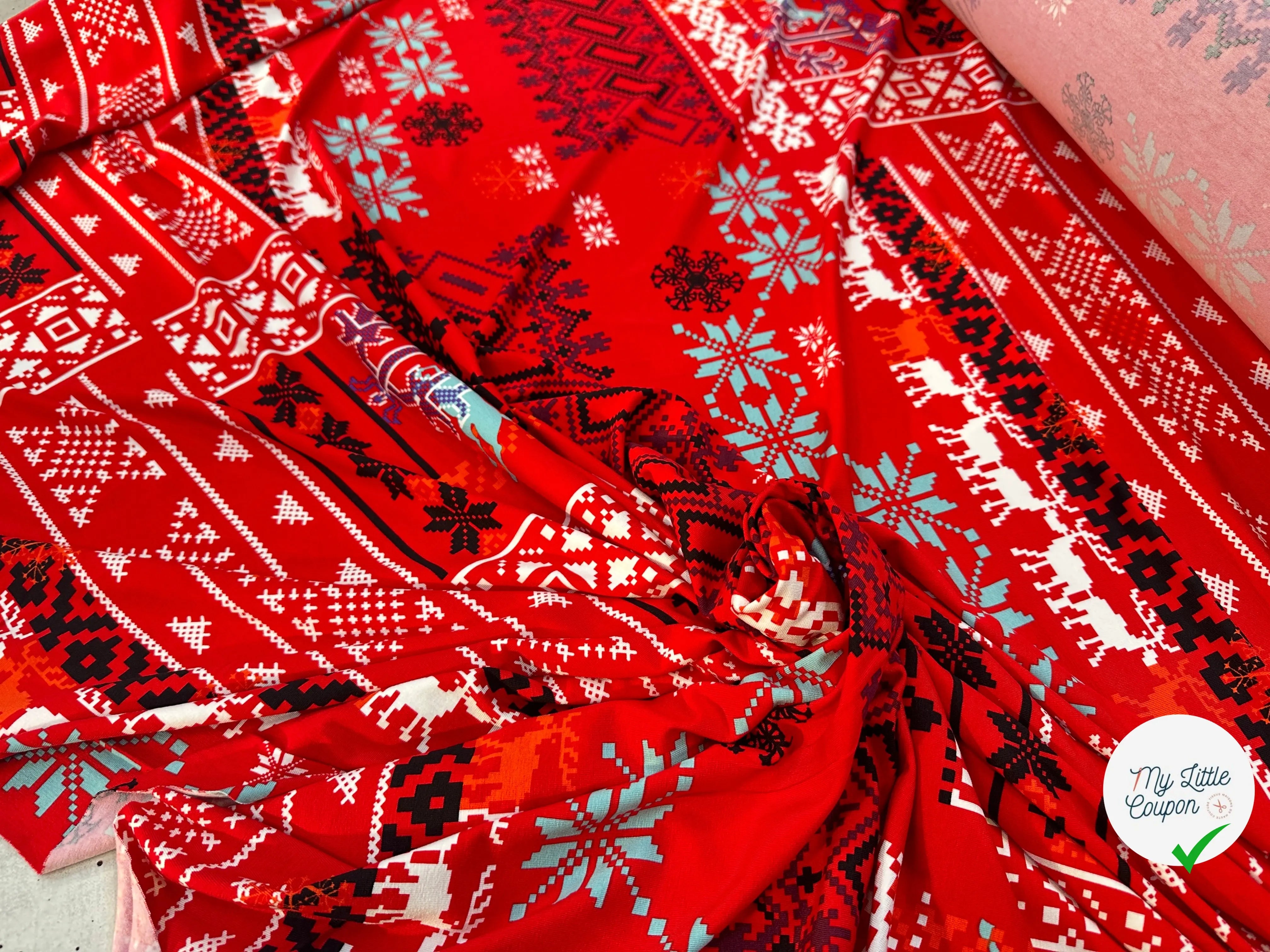 JERSEY FLUIDE VISCOSE HAPPY CHRISTMAS MLC INTERN