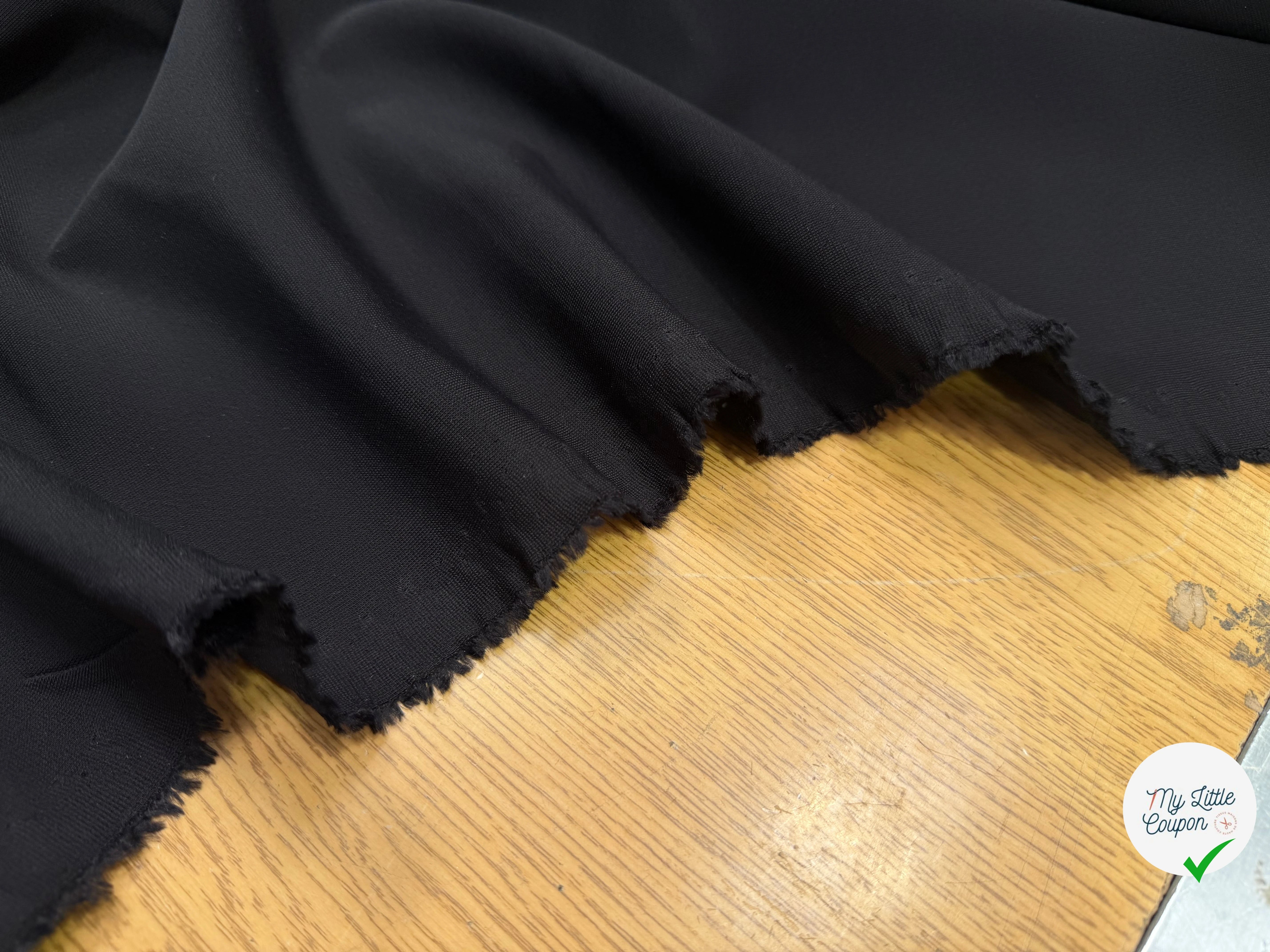 JERSEY INTERLOCK NOIR - My Little Coupon