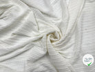 JERSEY JACQUARD RAYURES BLANC - My Little Coupon - tissu - coudre