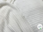JERSEY JACQUARD RAYURES BLANC - My Little Coupon - tissu - coudre