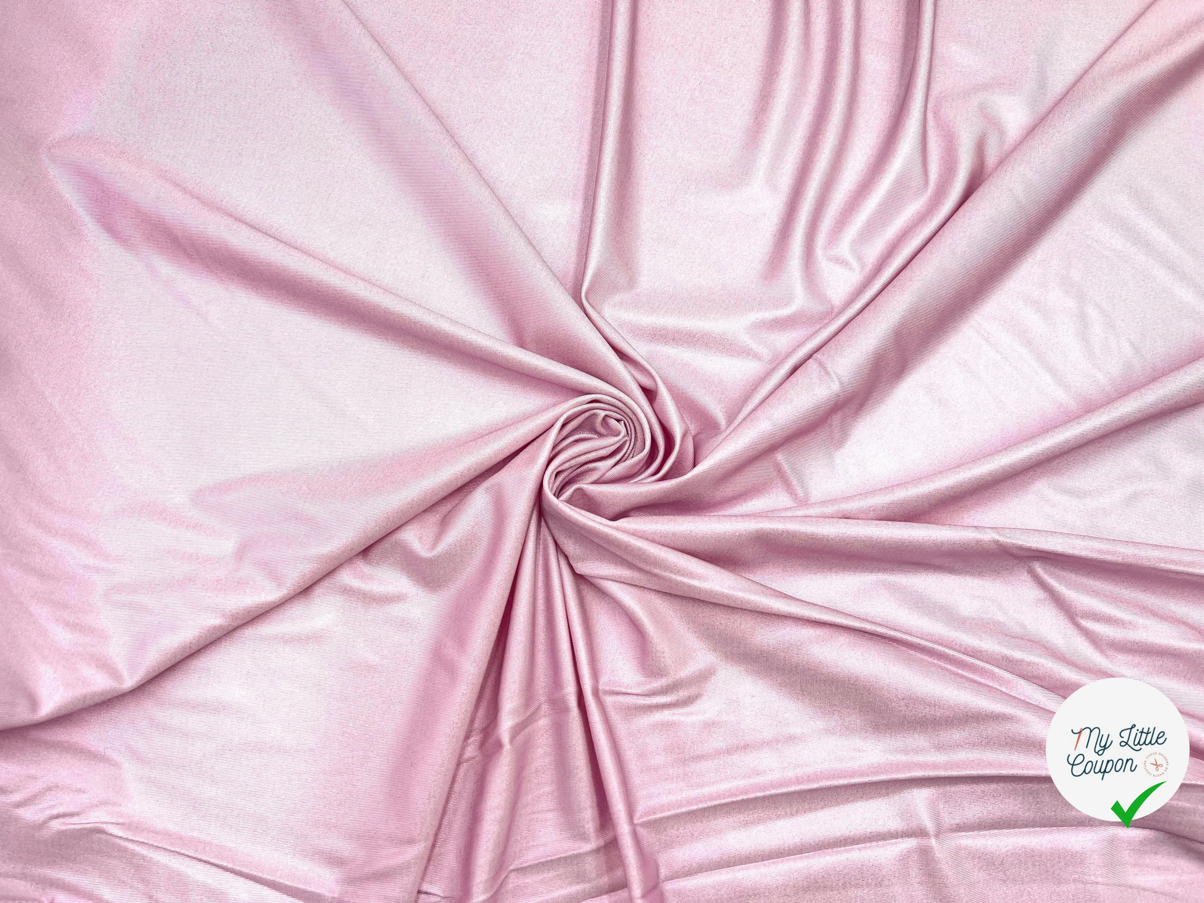 JERSEY LAMINATION ROSE SHINY - My Little Coupon - tissu - coudre