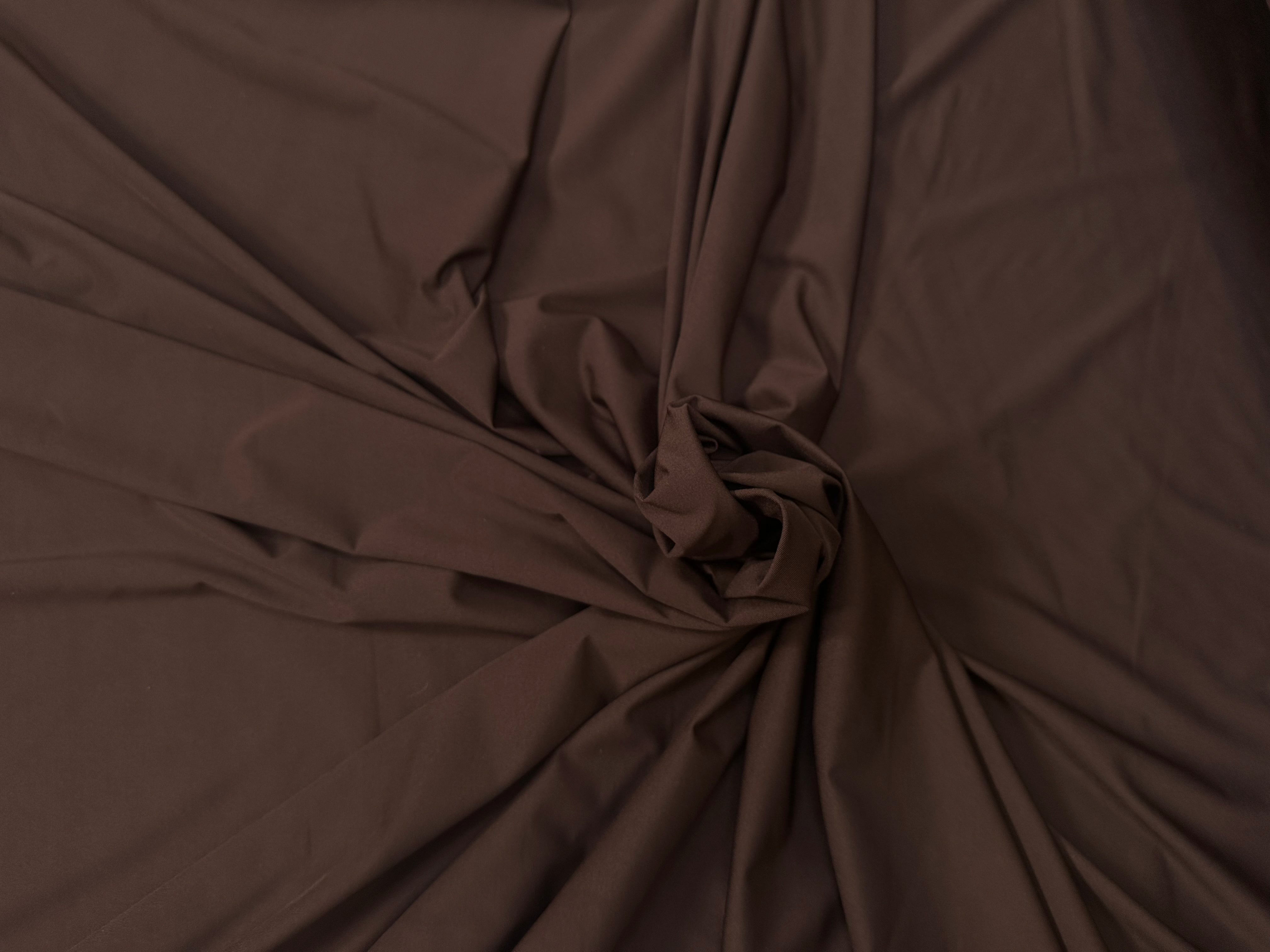 JERSEY LISSE POLYAMIDE MARRON - My Little Coupon