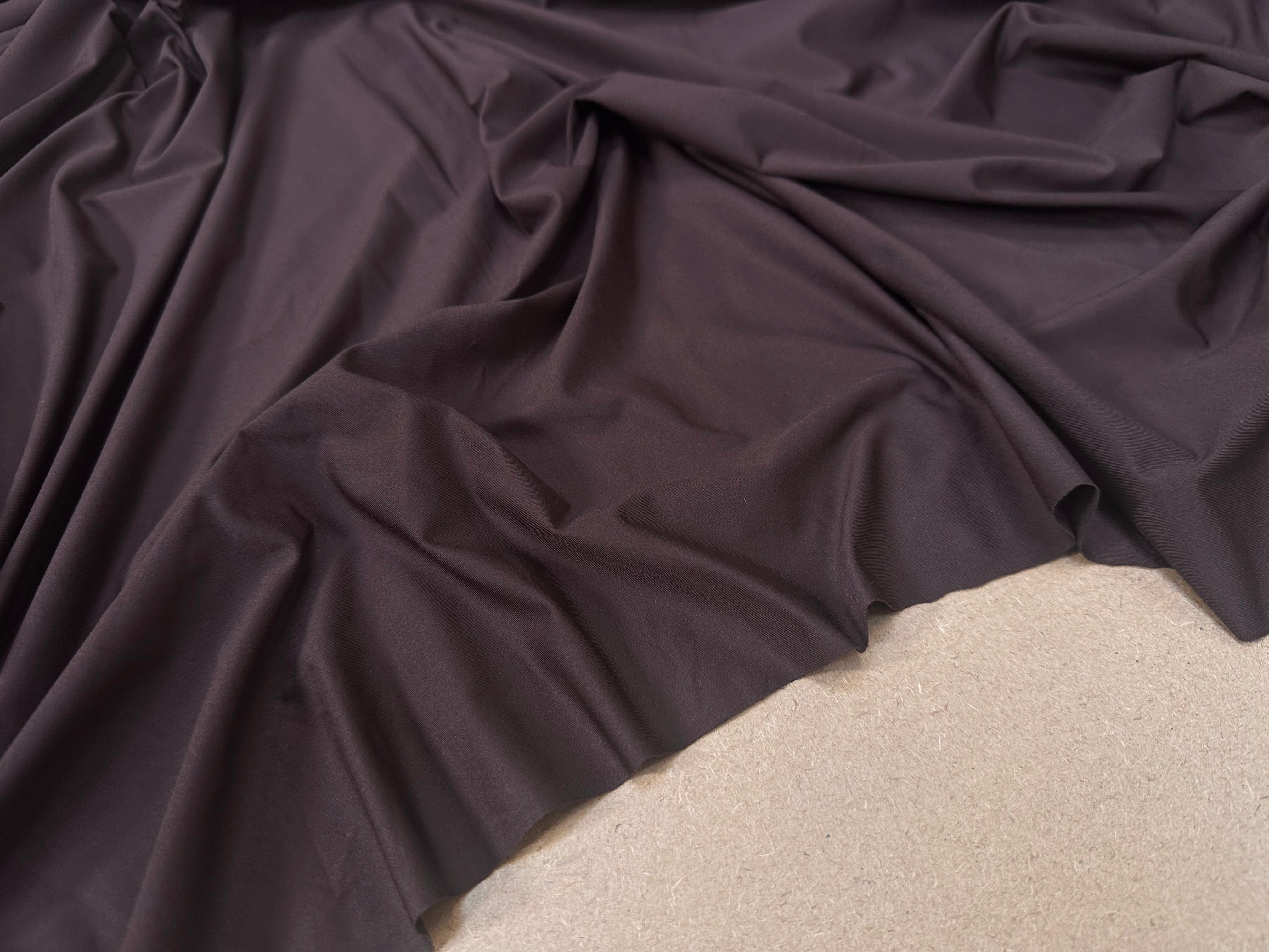 JERSEY LISSE POLYAMIDE MARRON - My Little Coupon