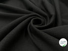 JERSEY LOURD NOIR RELIEFS RUSTIQUES - My Little Coupon - tissu - coudre