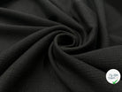 JERSEY LOURD NOIR RELIEFS RUSTIQUES - My Little Coupon - tissu - coudre