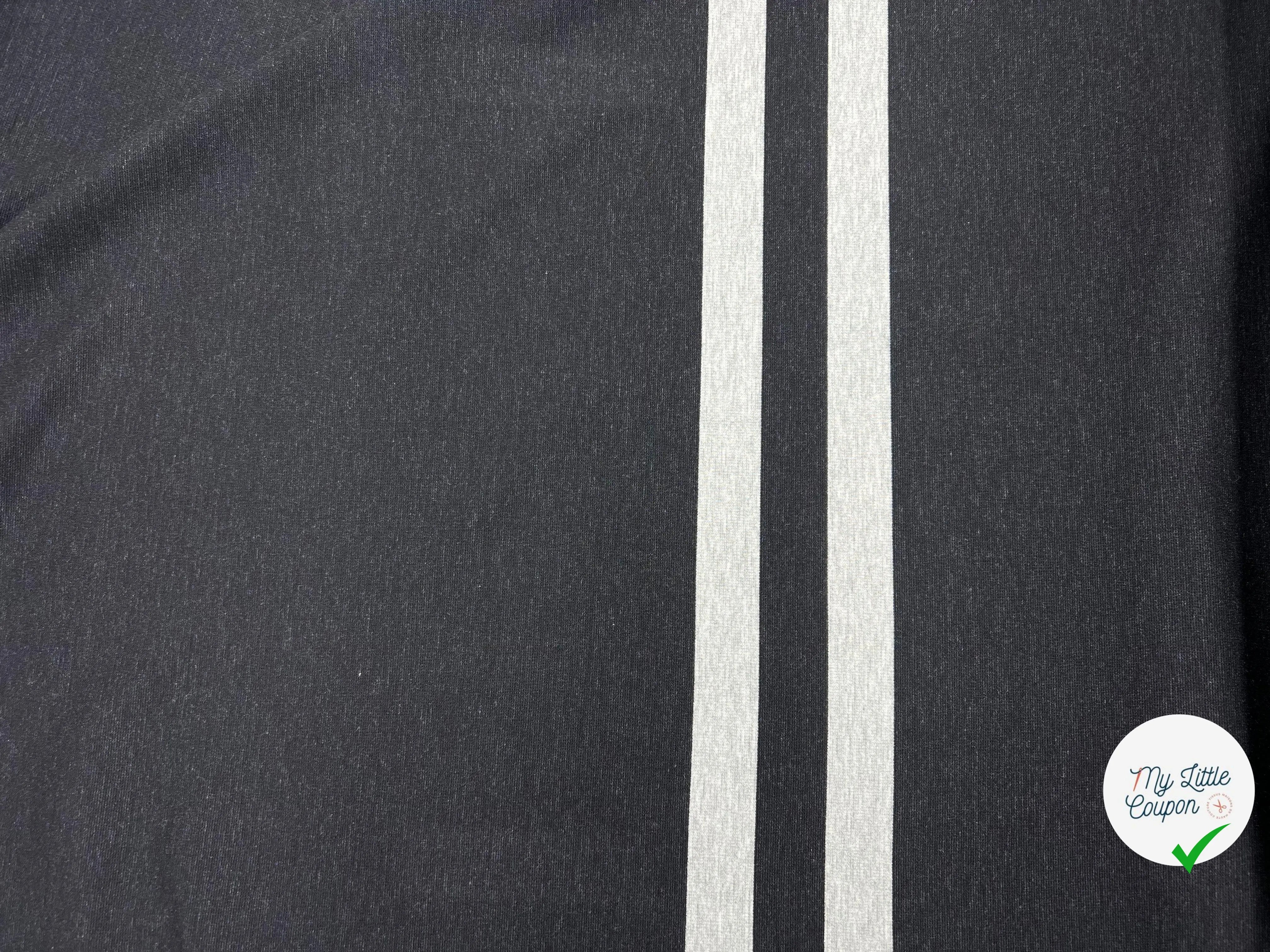 JERSEY LOURD STRETCH MOUTONNÉ NOIR - My Little Coupon - tissu - coudre