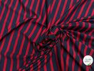 JERSEY MARINIÈRE RAYURES BLEU MARINE ET ROUGE COTON STRETCH FABRICATION RÉGION DE TROYES 🇫🇷 - My Little Coupon