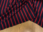 JERSEY MARINIÈRE RAYURES BLEU MARINE ET ROUGE COTON STRETCH FABRICATION RÉGION DE TROYES 🇫🇷 - My Little Coupon