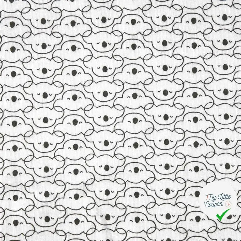 JERSEY MIKOA BLANC CASSE / CHARBON 1B D8X 150 - My Little Coupon