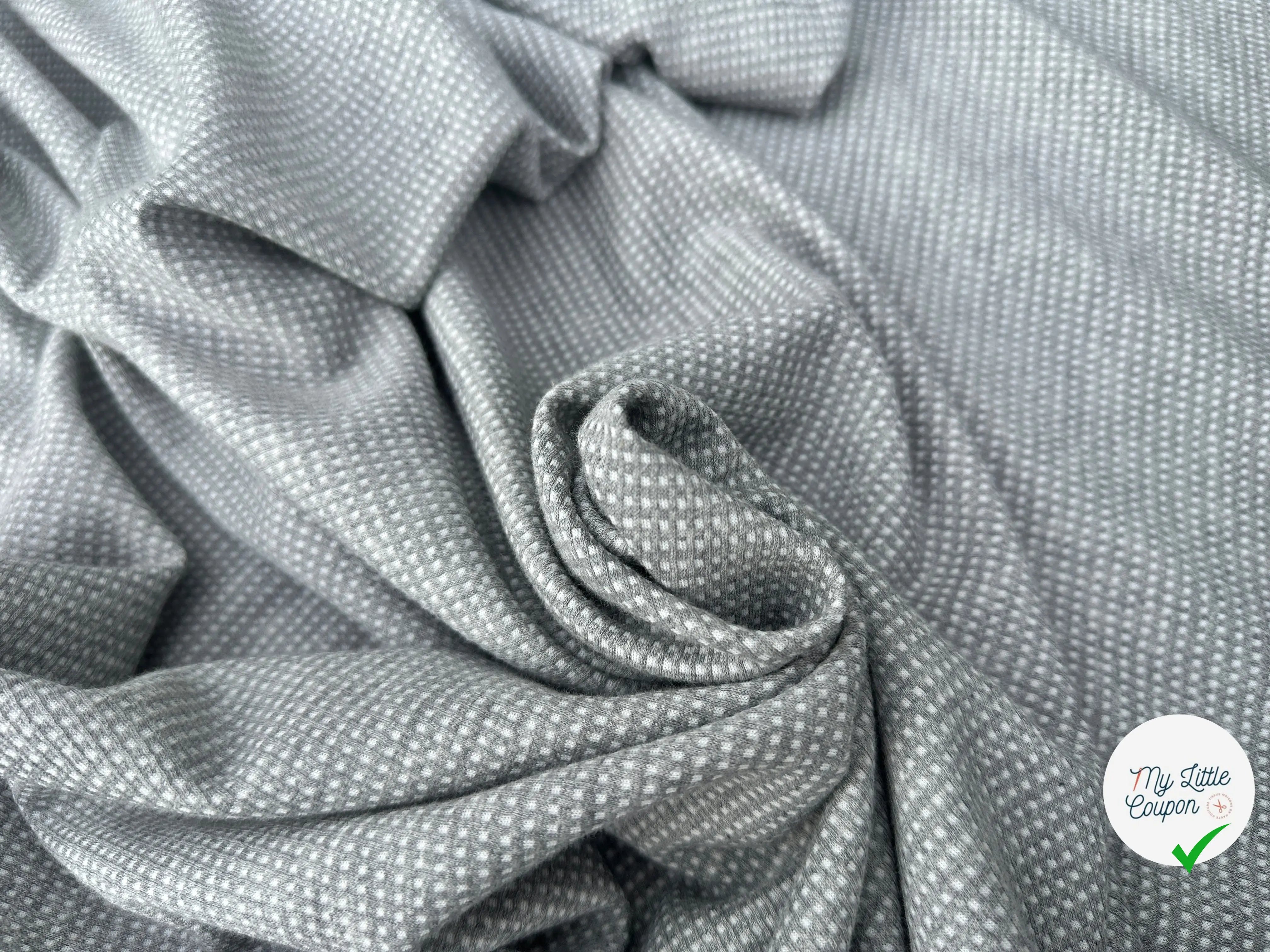 JERSEY MINI CARREAUX STEEL/ ECRU MSO