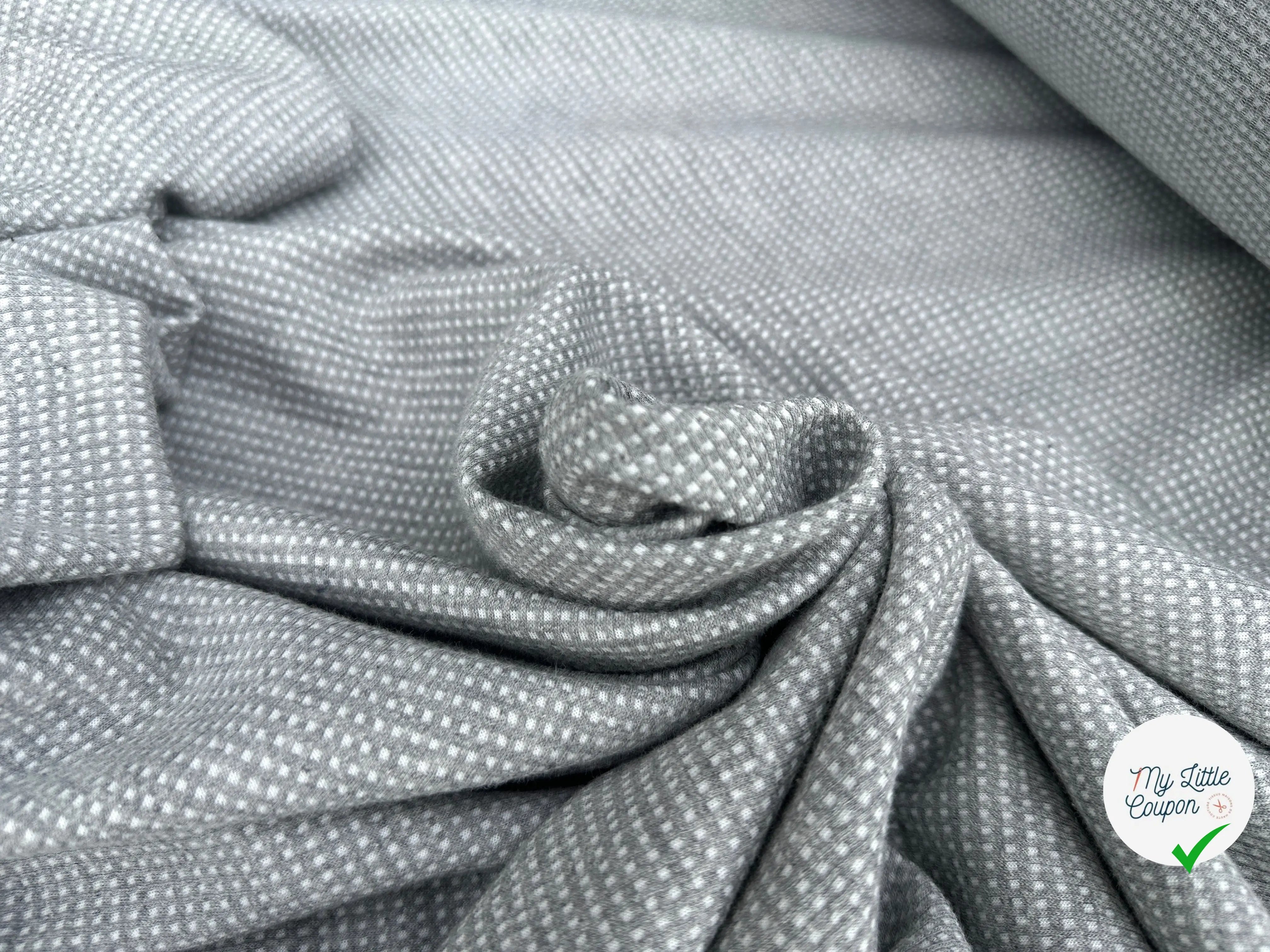 JERSEY MINI CARREAUX STEEL/ ECRU MSO