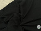 JERSEY REVERSIBLE LÉGÉREMENT FROISSÉ CONTRECOLLÉ NOIR ET BLANC CASSÉ - coupon de tissu de 3 mètres - My Little Coupon - tissu - coudre