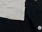 JERSEY REVERSIBLE LÉGÉREMENT FROISSÉ CONTRECOLLÉ NOIR ET BLANC CASSÉ - coupon de tissu de 3 mètres - My Little Coupon - tissu - coudre