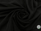 JERSEY ROBE STRETCH NOIR PROFOND - coupon de tissu de 3 mètres - My Little Coupon - tissu - coudre