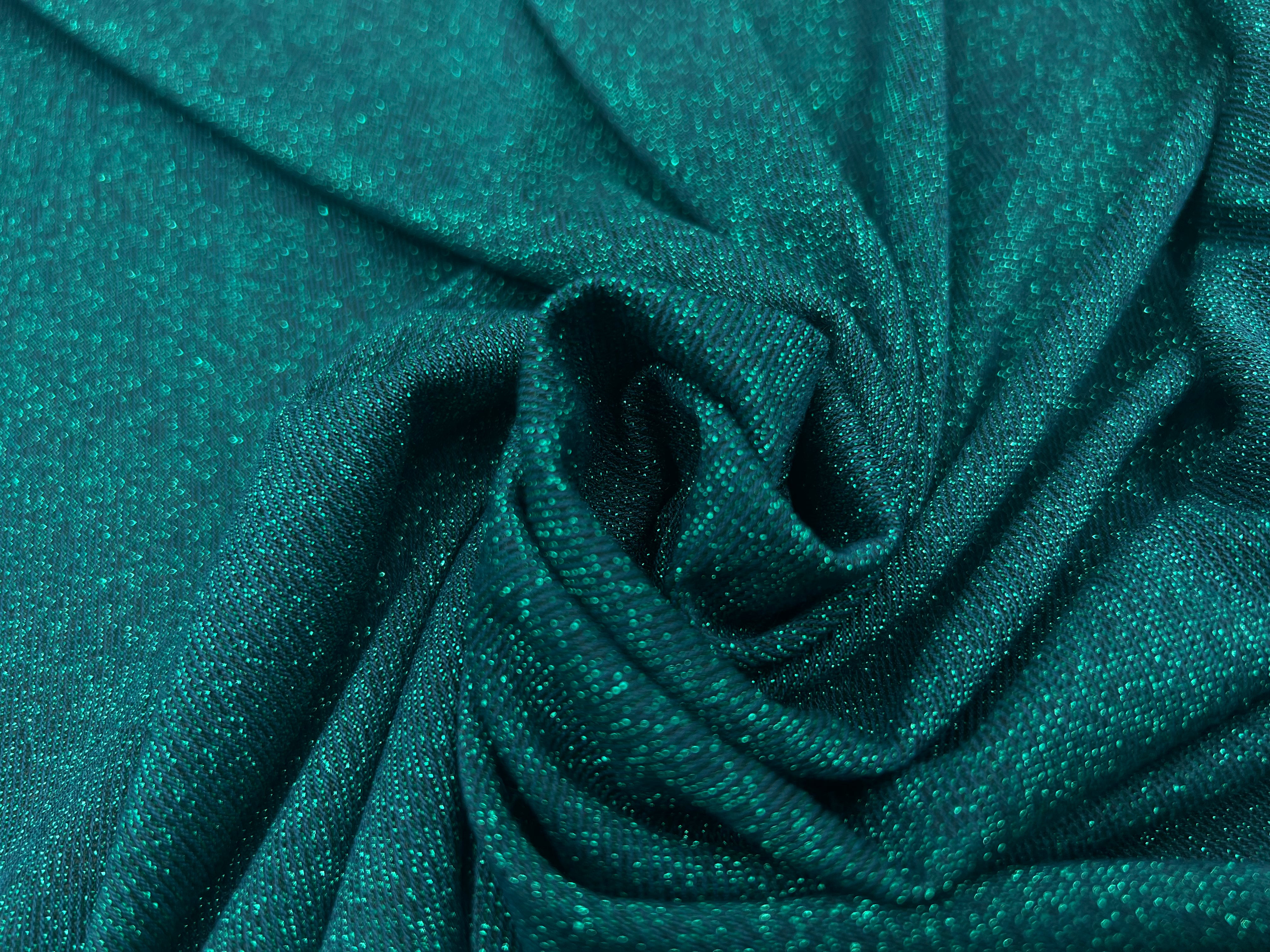 JERSEY SCINTILLANT COCKTAIL VERT SHINY MSO