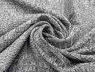 JERSEY SHINY SILVER RAYURES IRRÉGULIÈRES - My Little Coupon - tissu - coudre