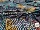 JERSEY VENEZIA MOTIF ÉCAILLES TURQUOISE - My Little Coupon
