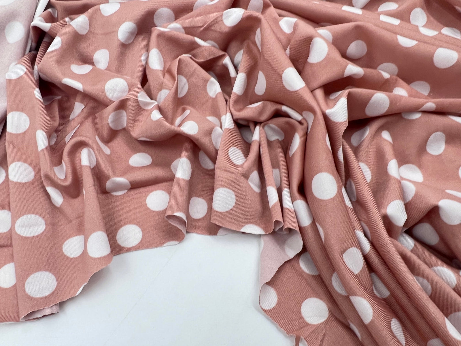 JERSEY VENEZIA NUDE POIS BLANC 1CM MLC INTERN