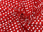 JERSEY VENEZIA ROUGE ORANGE POIS BLANC 1CM MLC INTERN