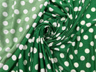 JERSEY VENEZIA VERT POIS BLANC 1CM MLC INTERN
