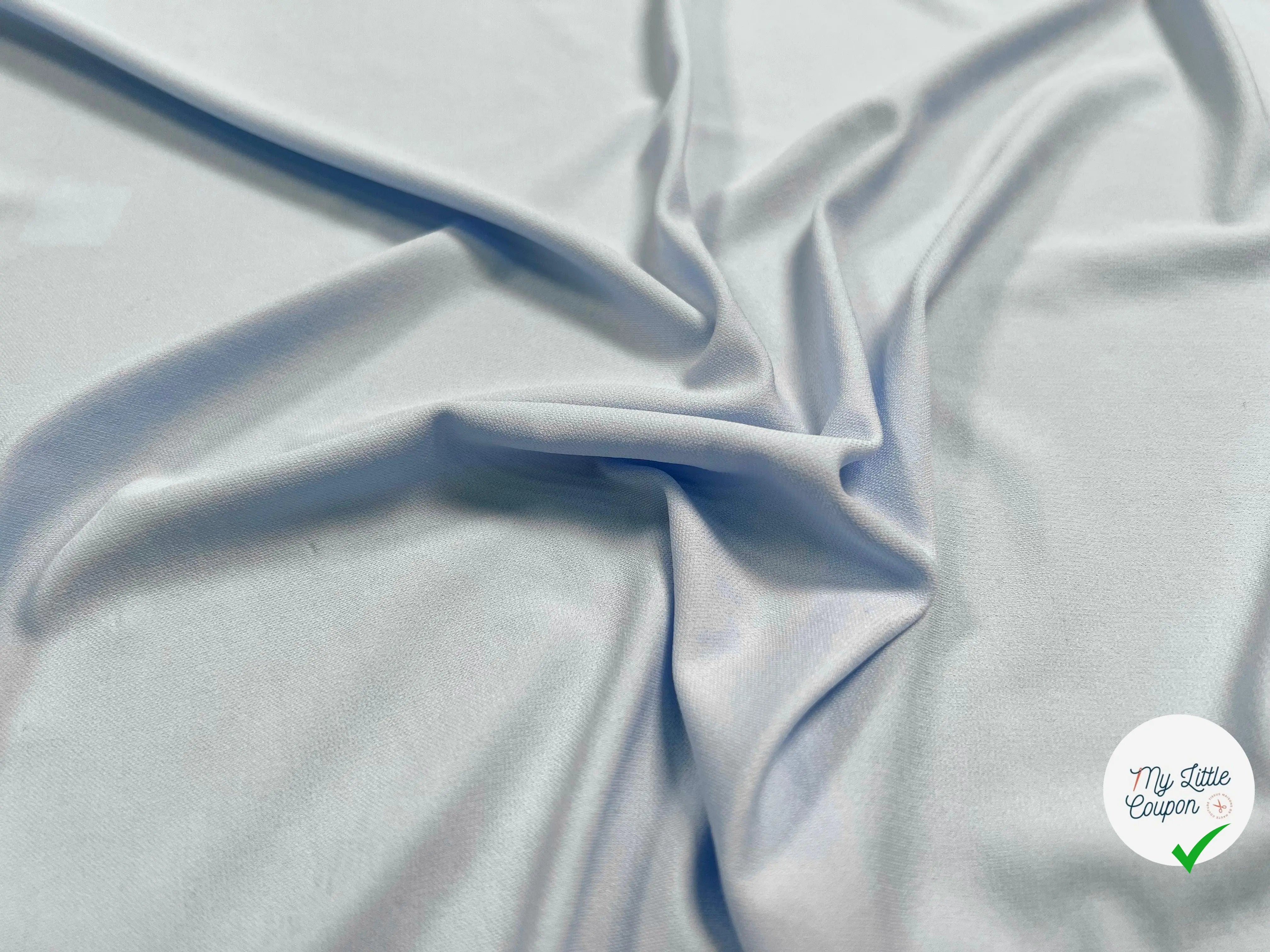 JERSEY VISCOSE BLEU LAYETTE - coupon de 3 mètres - My Little Coupon - tissu - coudre