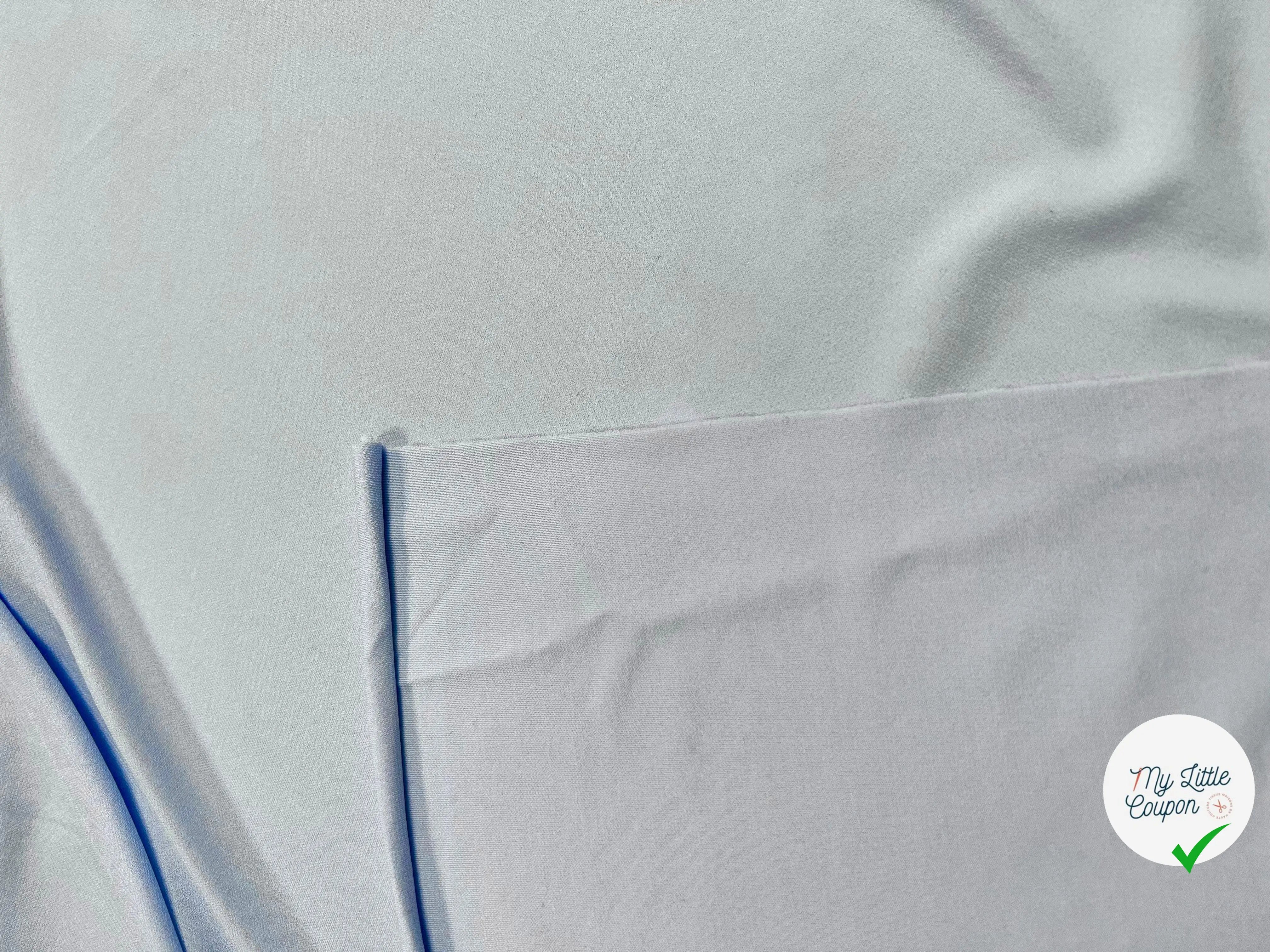 JERSEY VISCOSE BLEU LAYETTE - coupon de 3 mètres - My Little Coupon - tissu - coudre