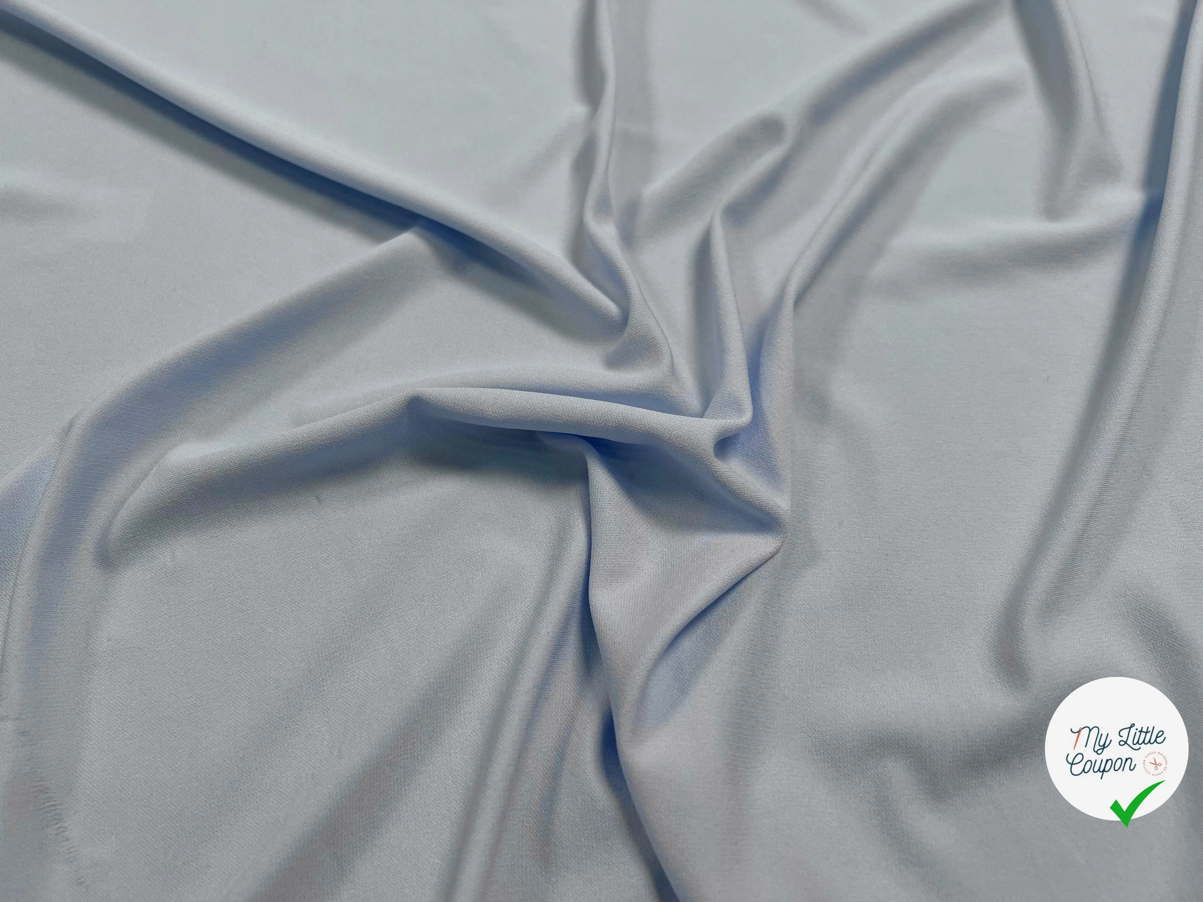 JERSEY VISCOSE BLEU LAYETTE - coupon de 3 mètres - My Little Coupon - tissu - coudre