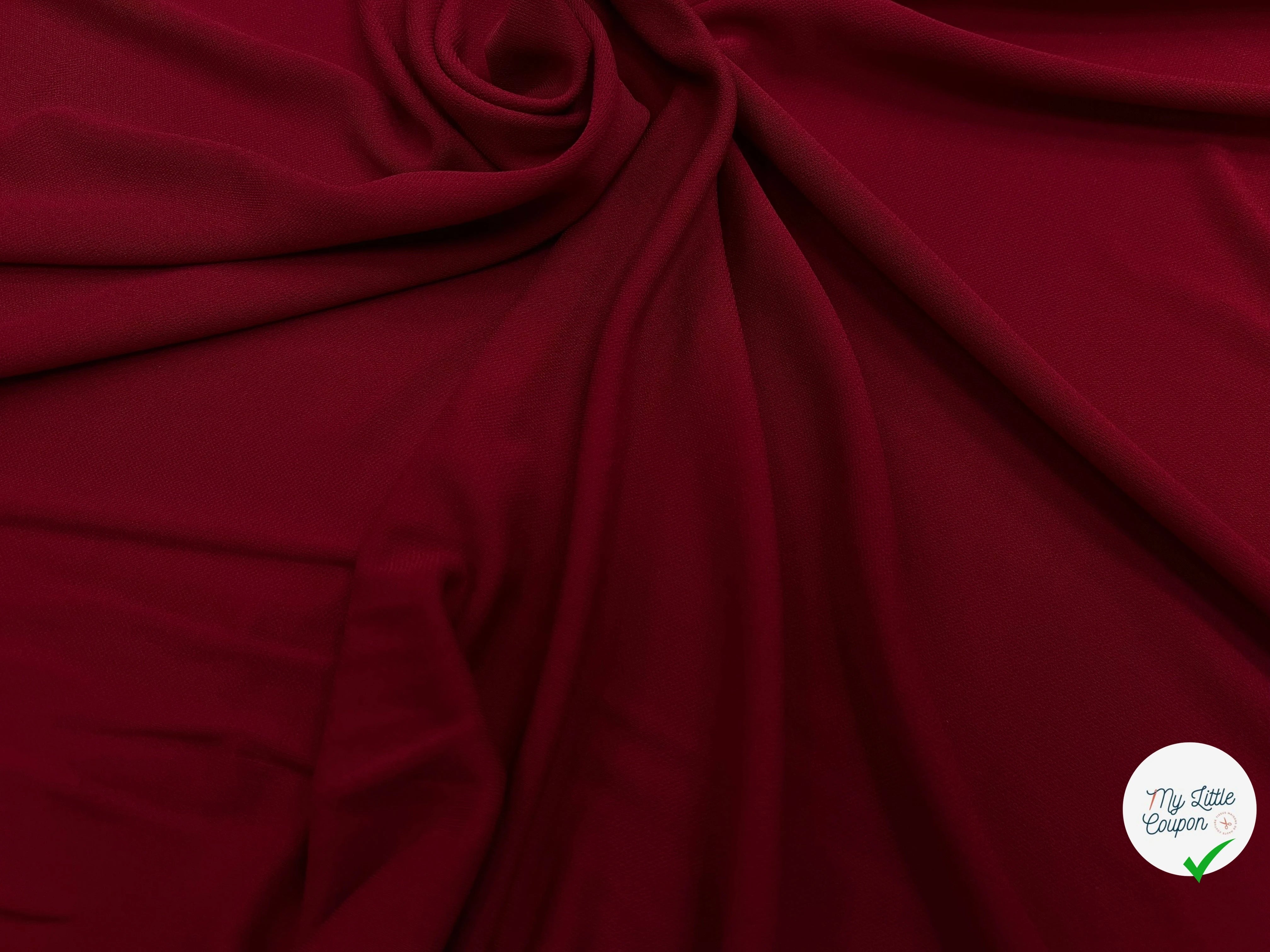 JERSEY VISCOSE COULEUR RUBY 135CM 7% EA - My Little Coupon