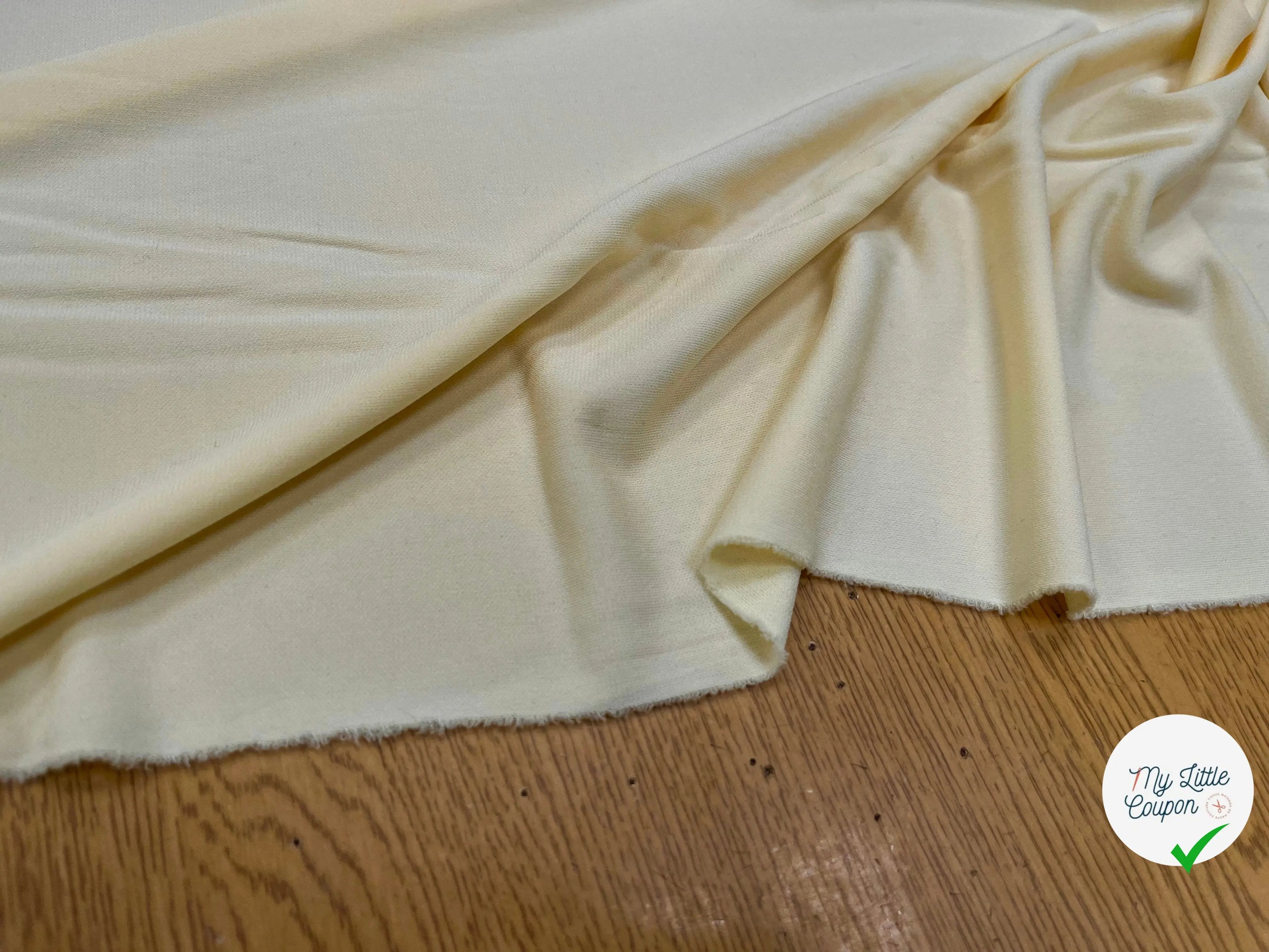 JERSEY VISCOSE CREPÉ 8%EA JAUNE BÉBÉ - My Little Coupon