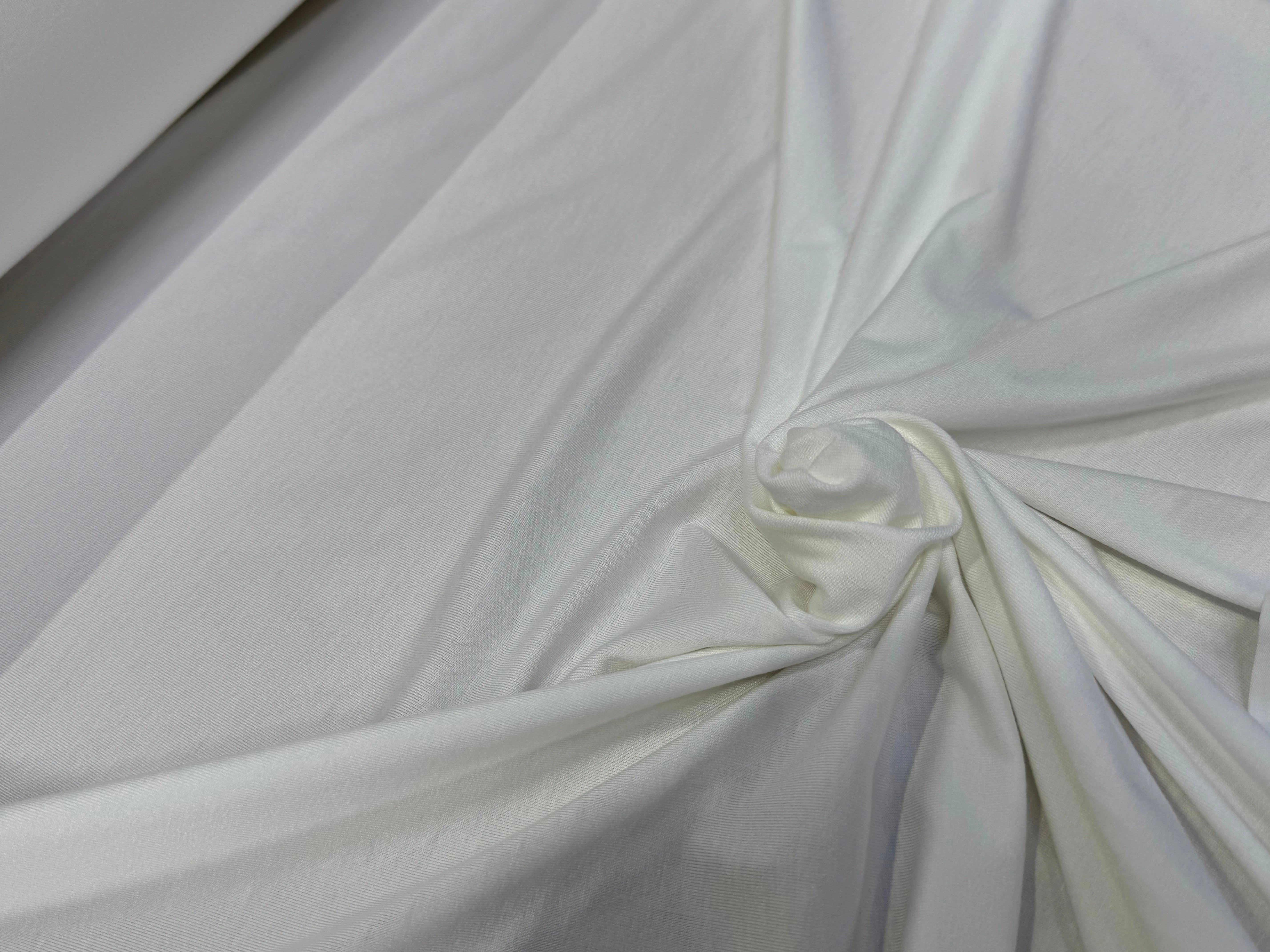 JERSEY VISCOSE EA BLANC ULTRA BEAU MADE IN FRANCE - My Little Coupon