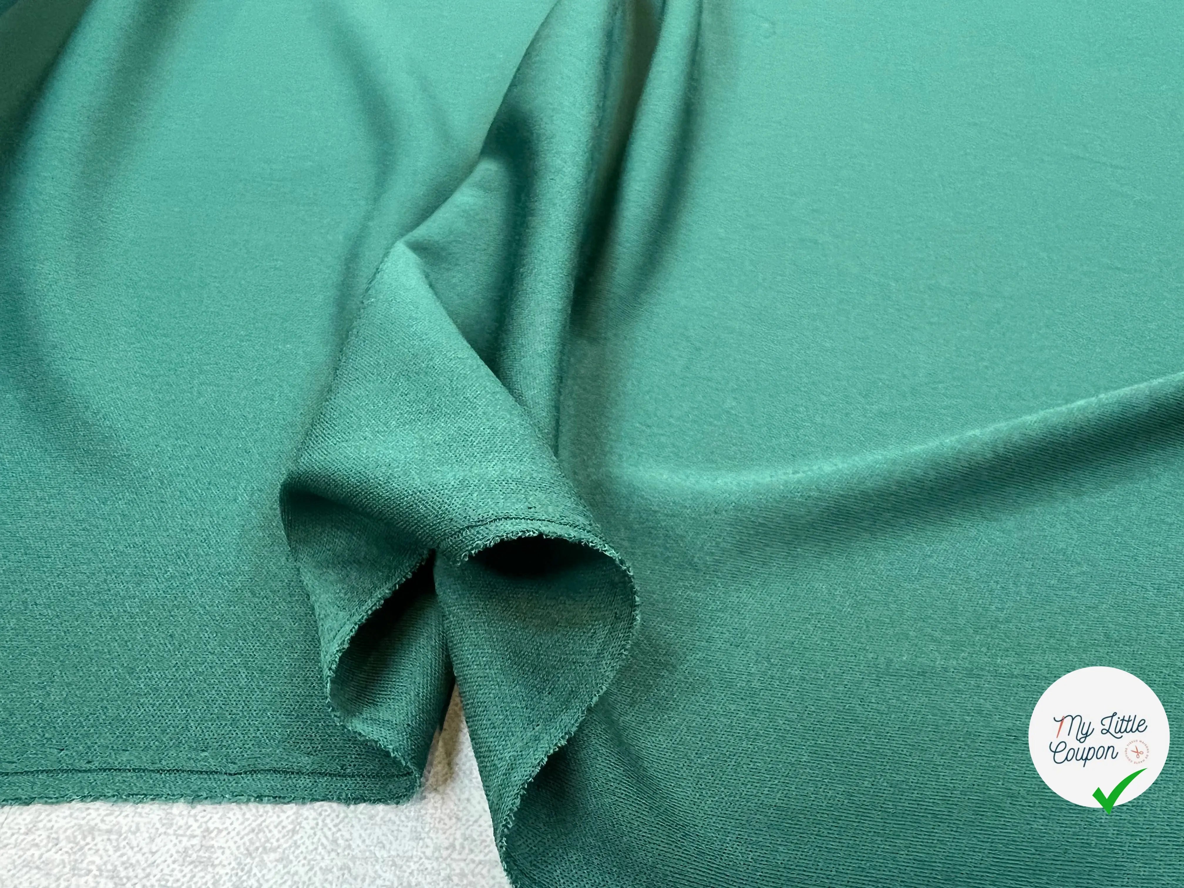 JERSEY VISCOSE FLUIDE CRÊPE VERT FORÊT MSO