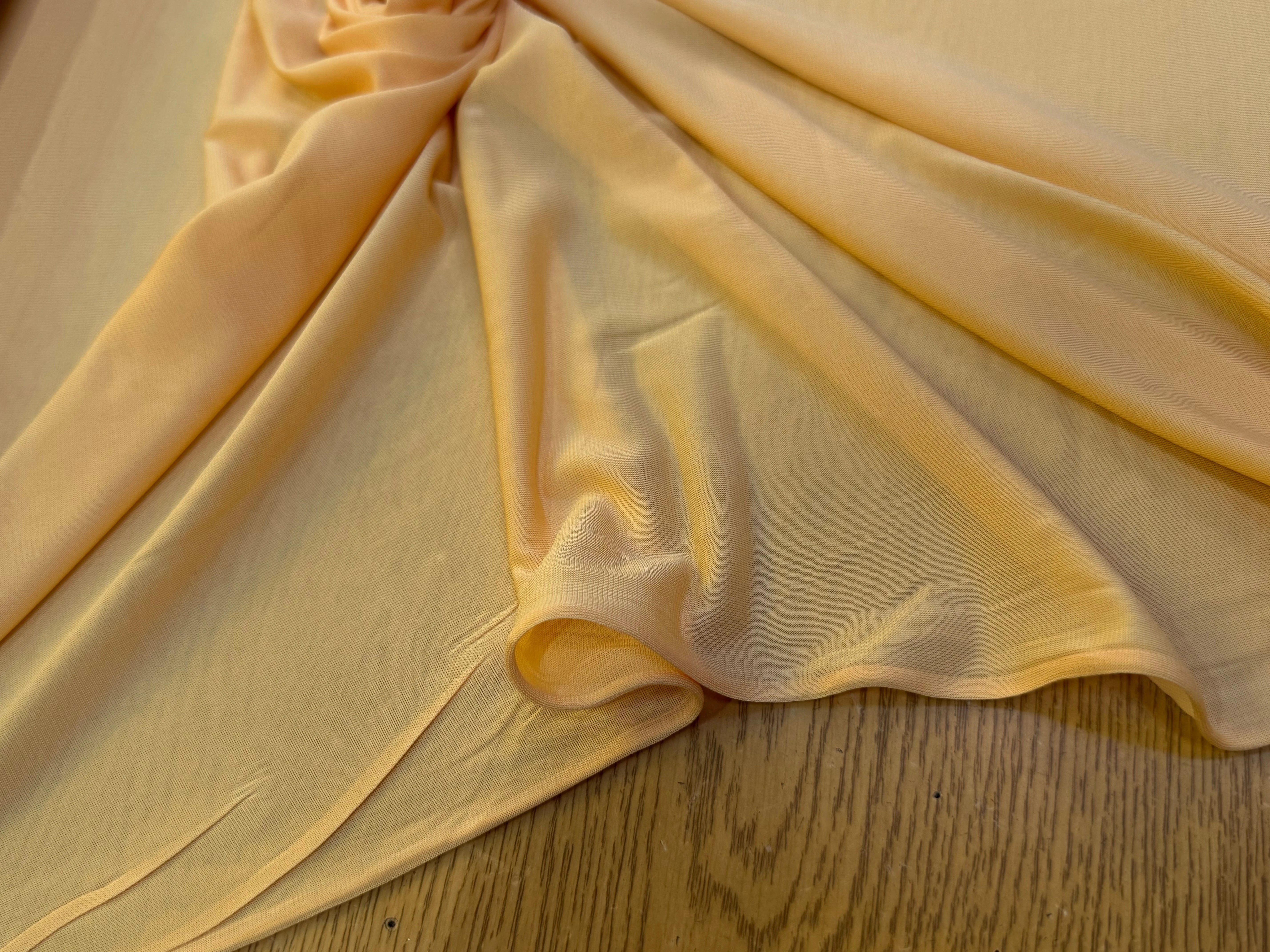 JERSEY VISCOSE FLUIDE DOWN ORANGE ULTRA STRETCH - My Little Coupon