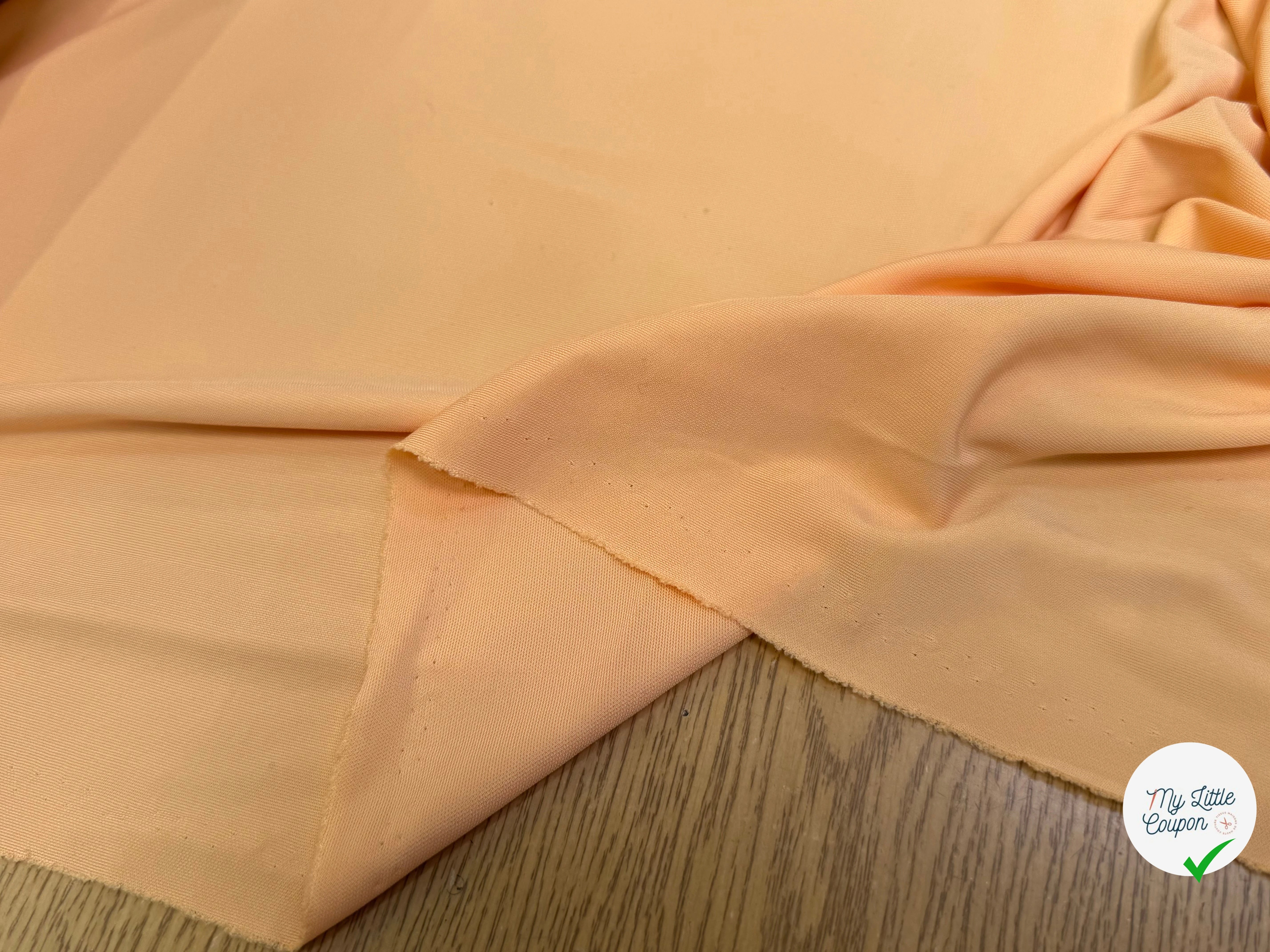 JERSEY VISCOSE FLUIDE ULTRA STRETCH ORANGE SUNSET - My Little Coupon